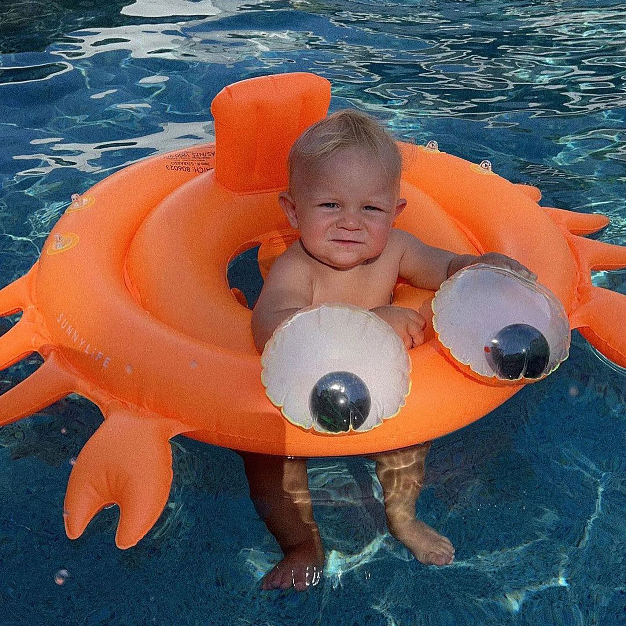 Neon Orange Baby Float Sonny the Sea Creature Sunnylife Australia