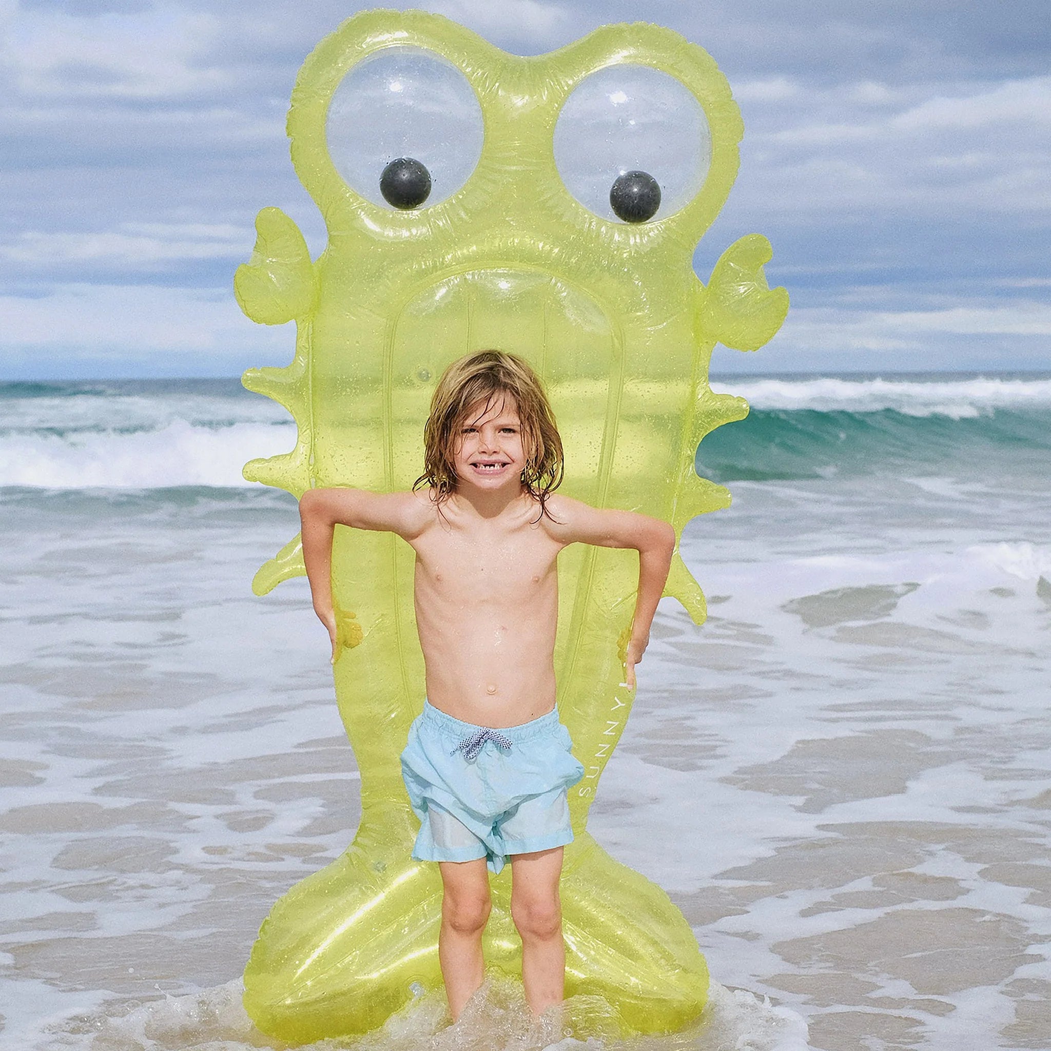 Luxe Lie-On Float Sonny the Sea Creature Citrus - Totdot