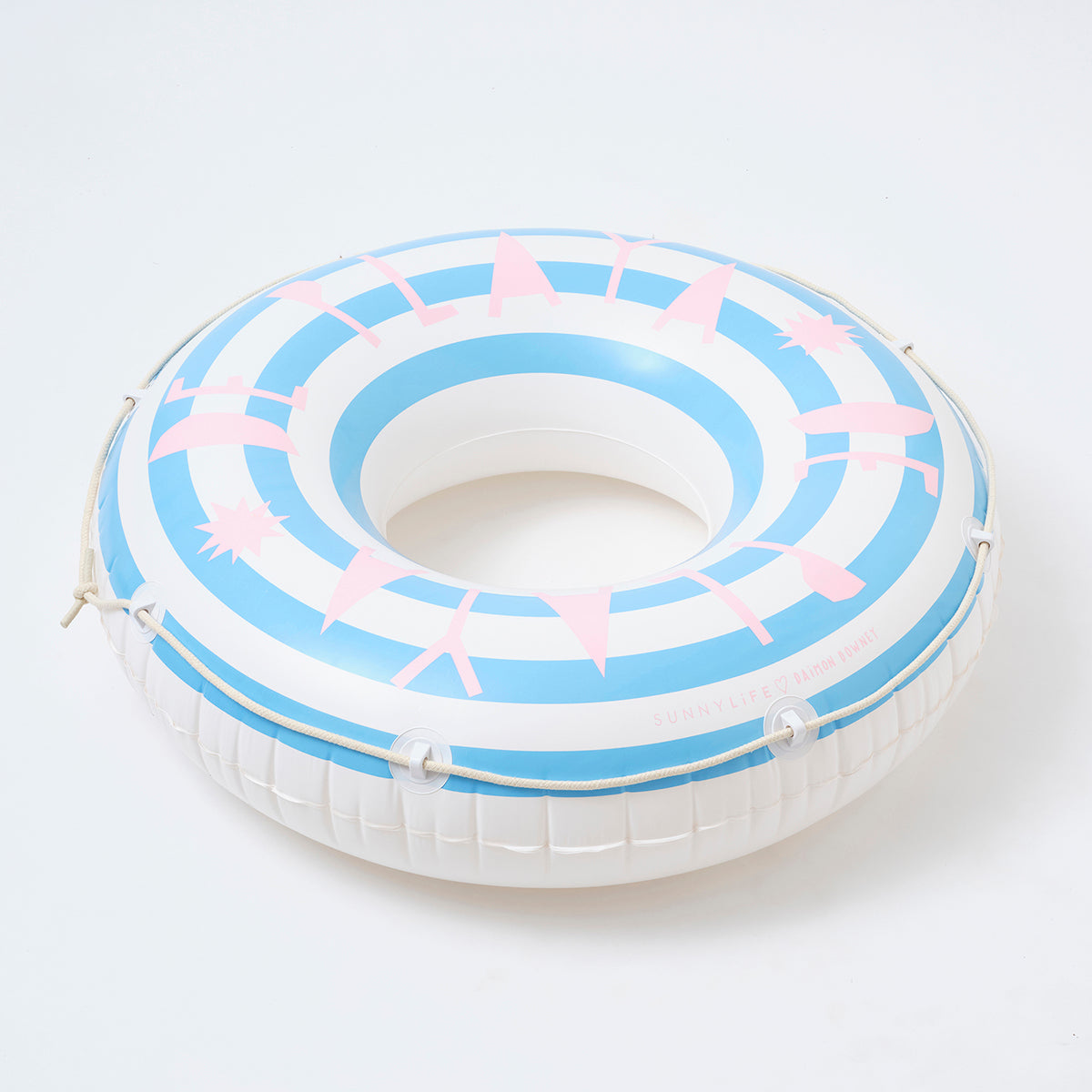 Retro Pool Ring De Playa Stripe - Totdot