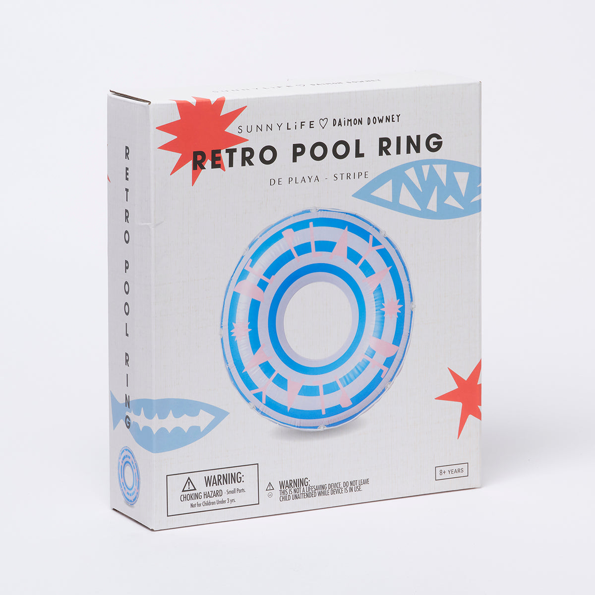 Retro Pool Ring De Playa Stripe - Totdot