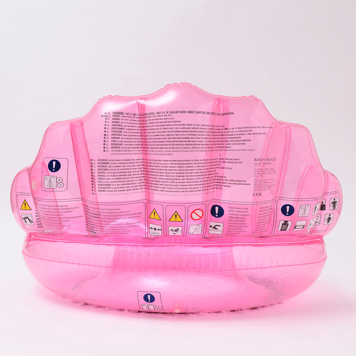 Luxe Pool Ring Shell Bubblegum - Totdot