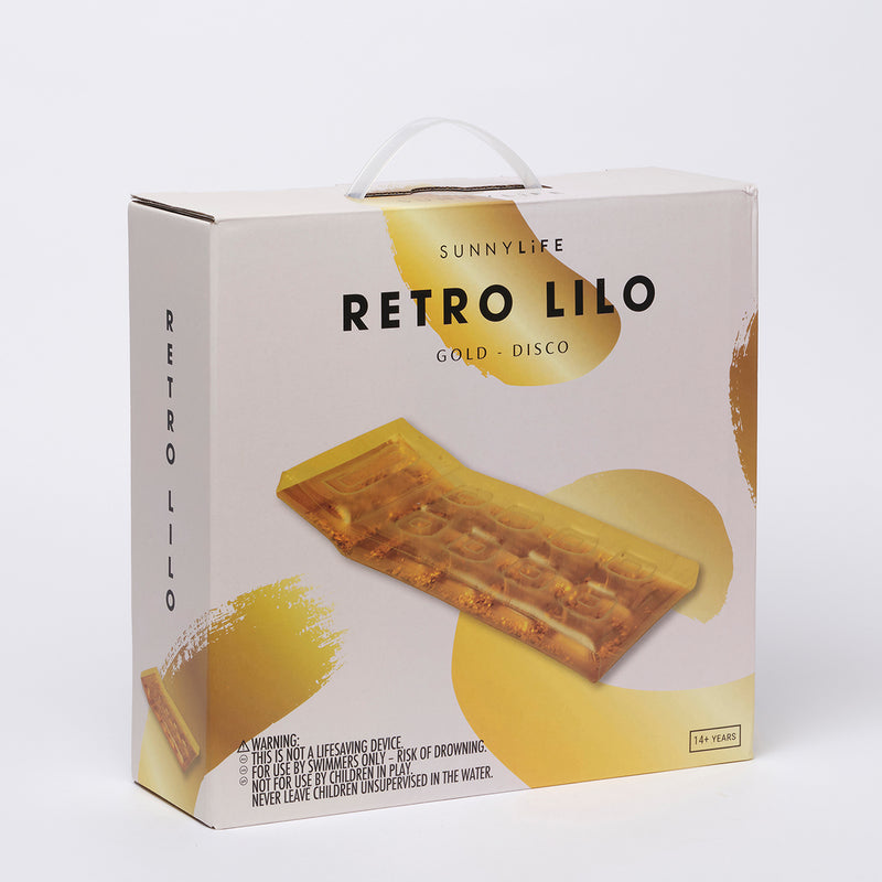 PVC Retro Lie-On Disco Gold