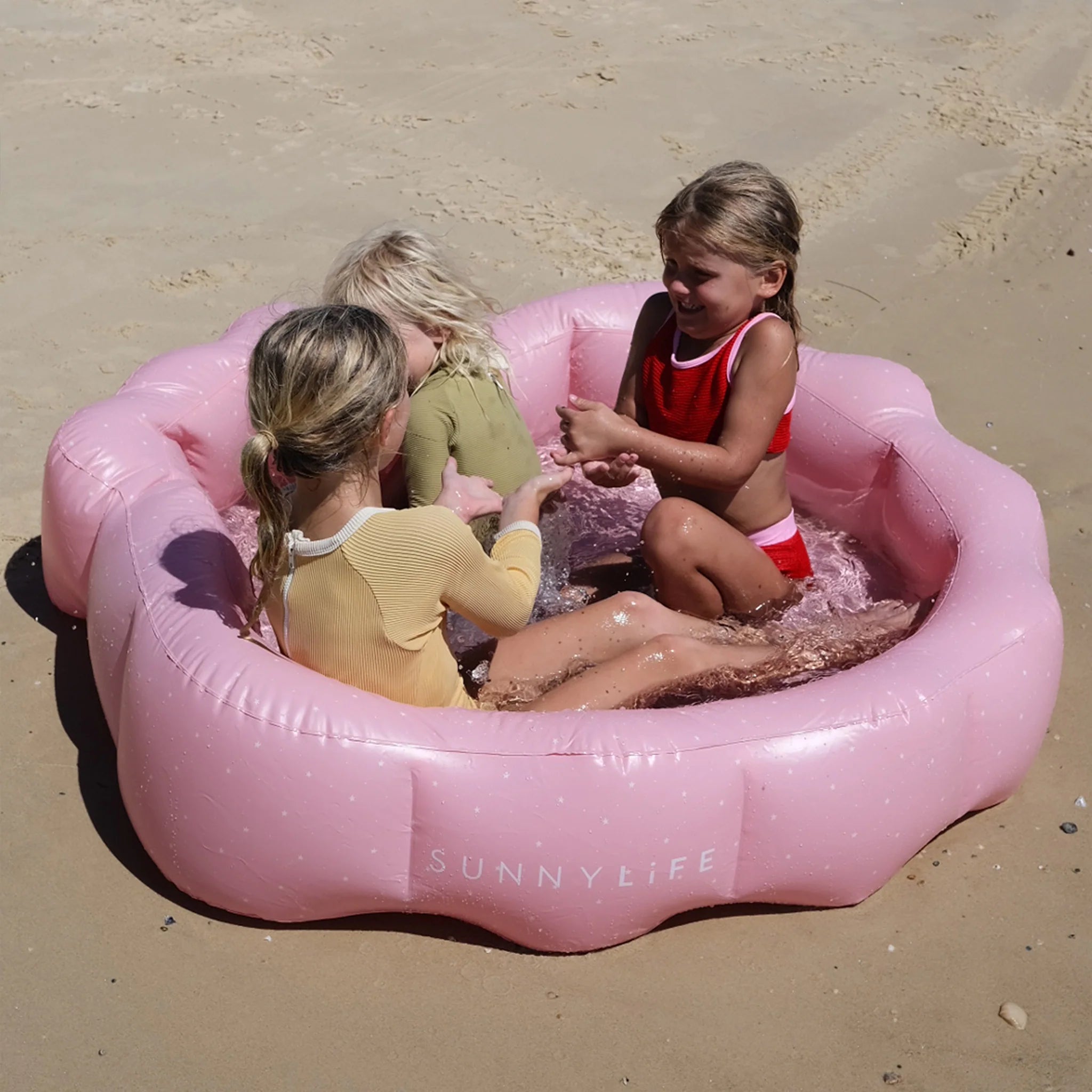 Inflatable Backyard Pool Ocean Treasure Rose - Totdot