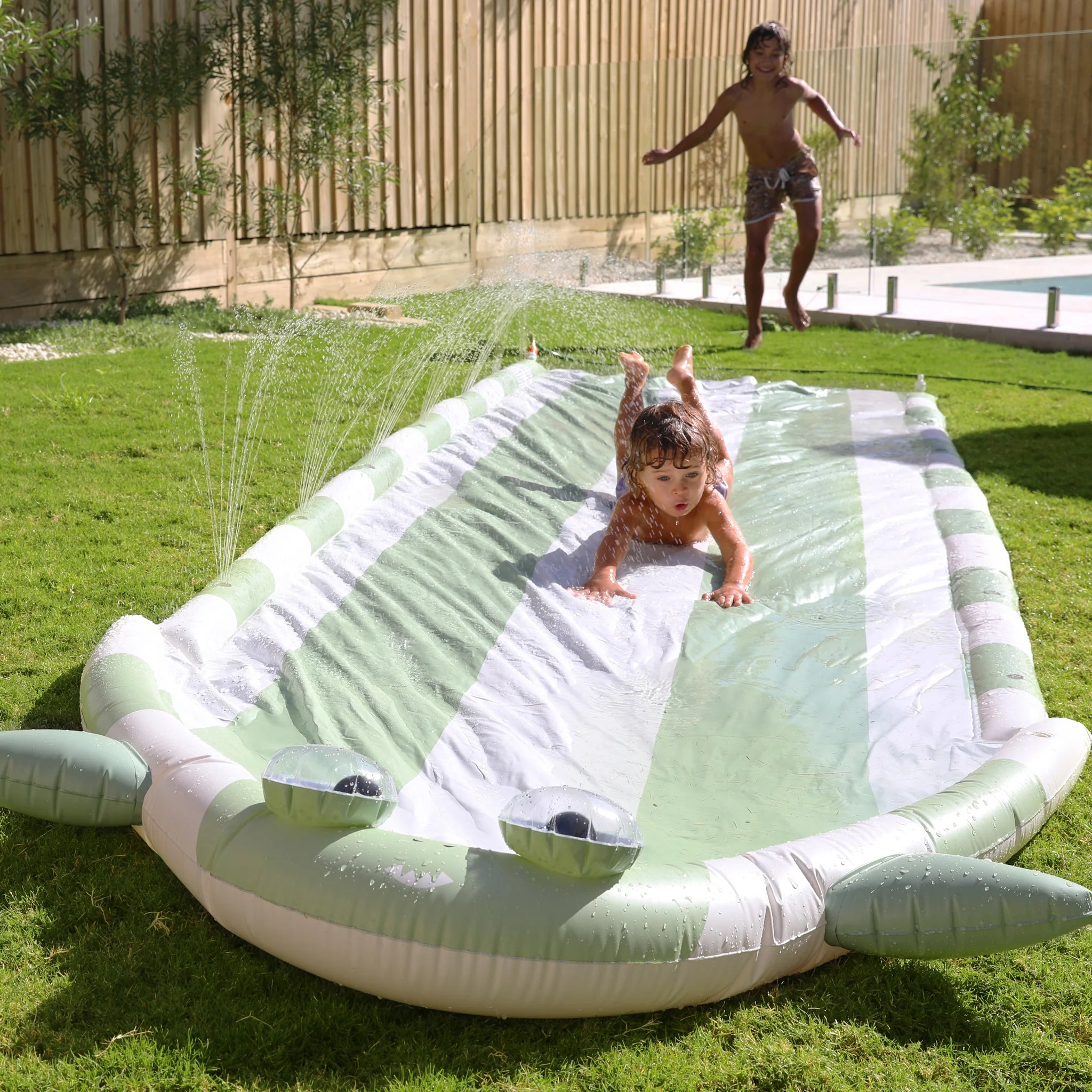 Slip and Slide Shark Tribe Khaki - Totdot