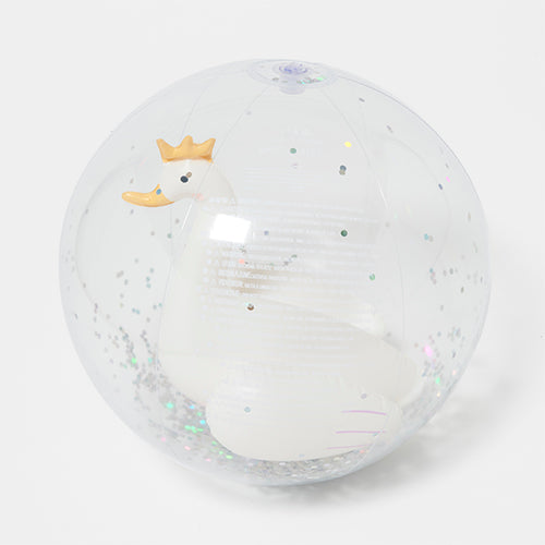 3D Inflatable Beach Ball Princess Swan Multi - Totdot