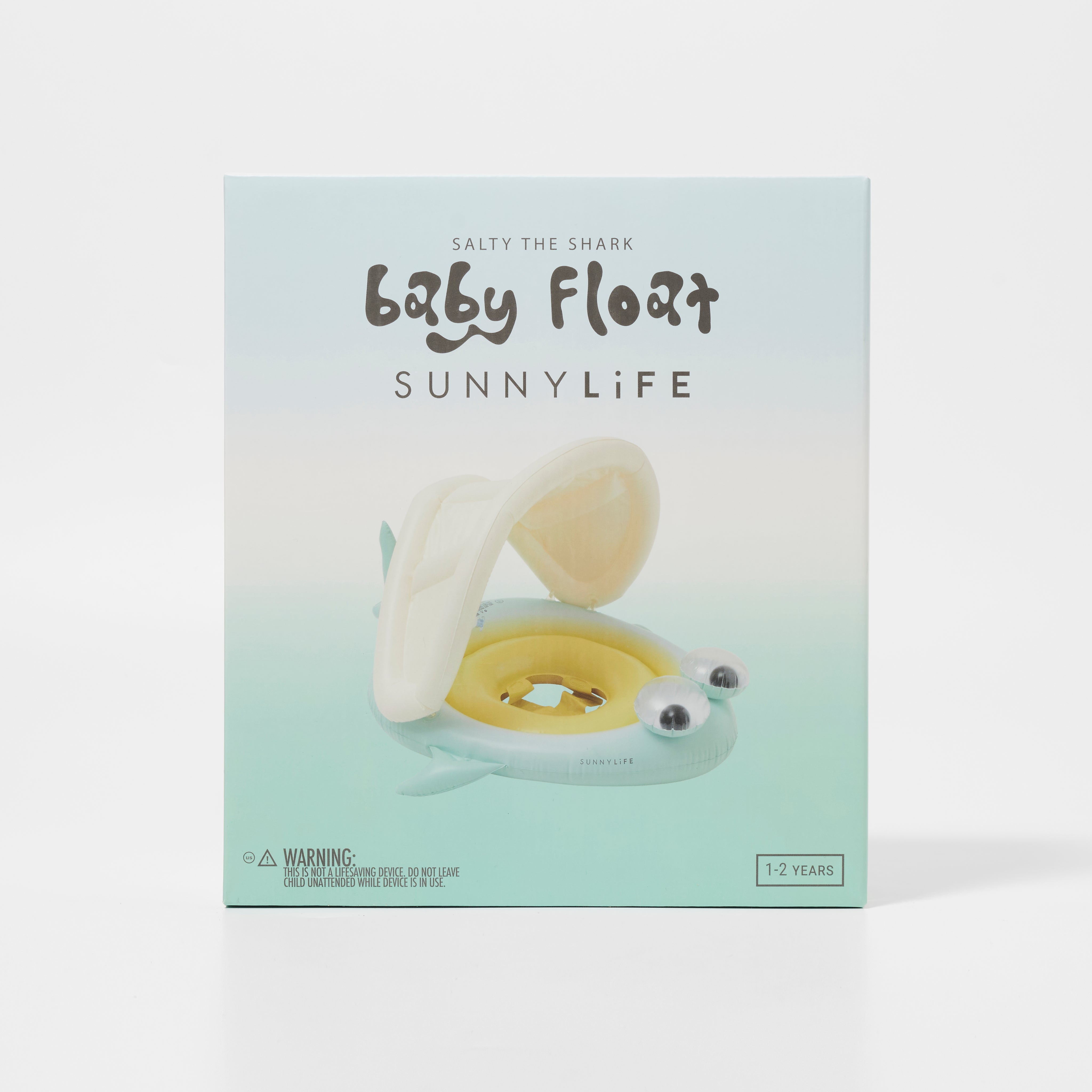 Baby Float Salty the Shark Blue-Lime - Totdot