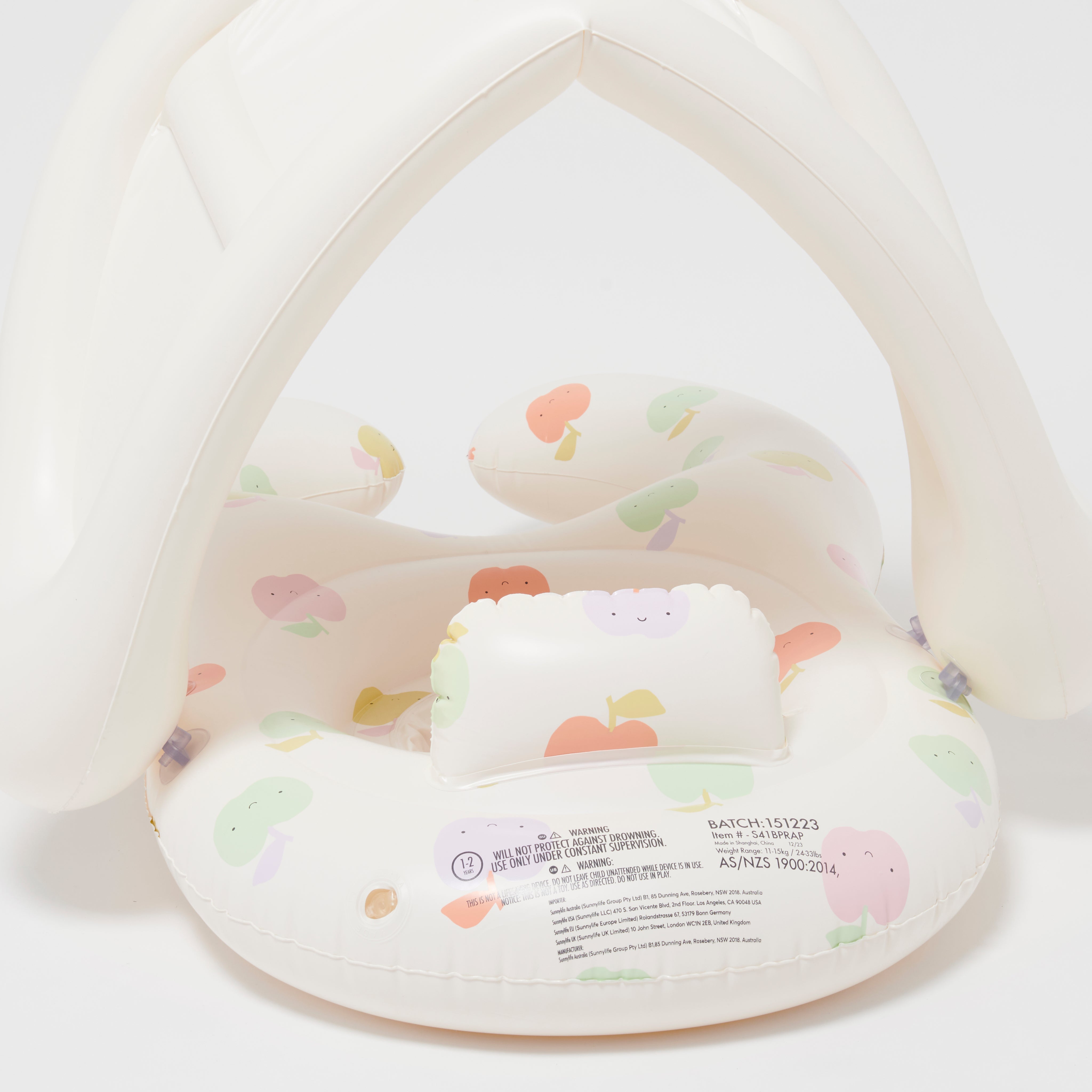 Float Together Baby Seat Apple Sorbet Multi - Totdot