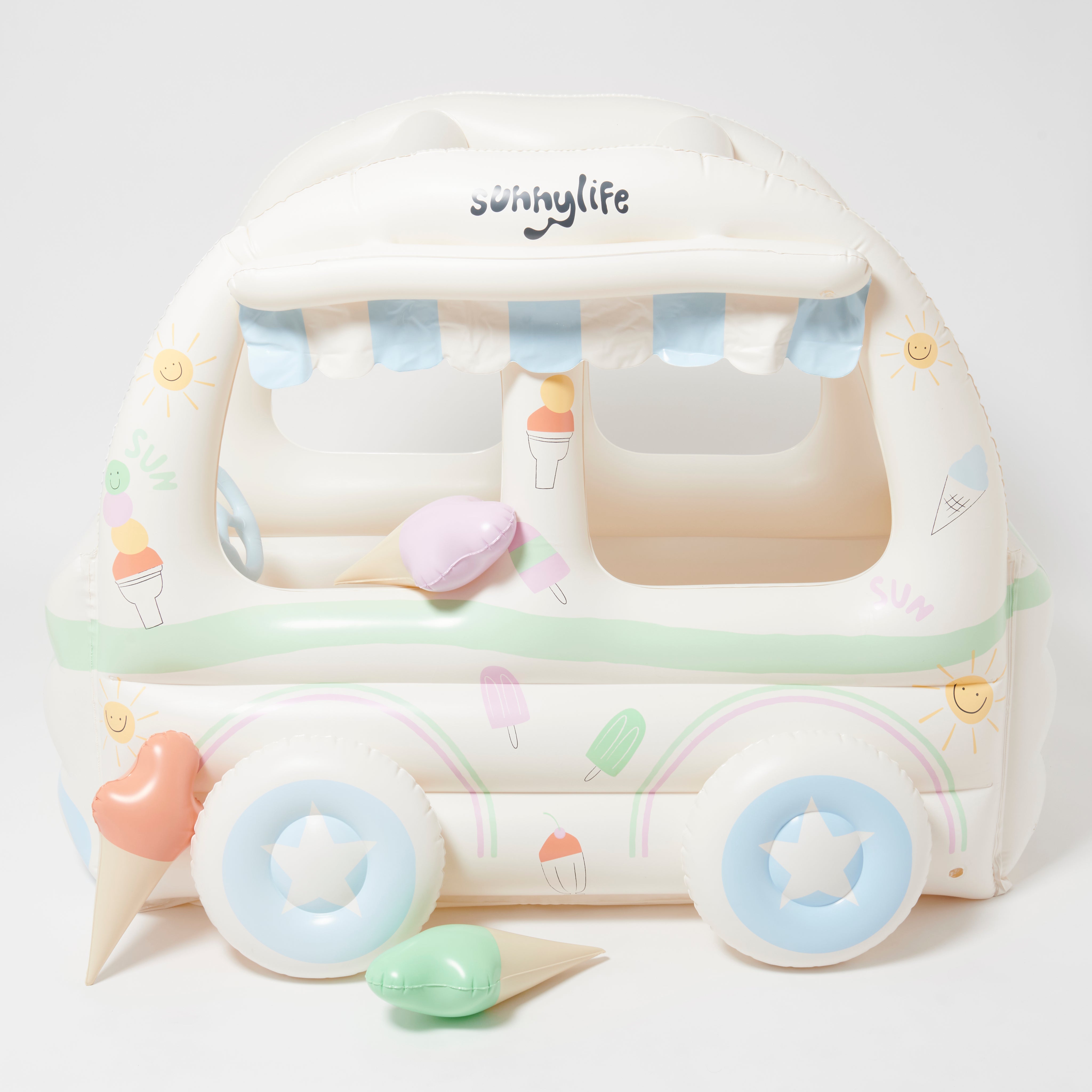 Inflatable Cubby Summer Sundae Multi - Totdot