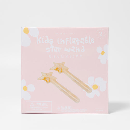 Kids Inflatable Star Wand Princess Swan Gold Set of 2 - Totdot