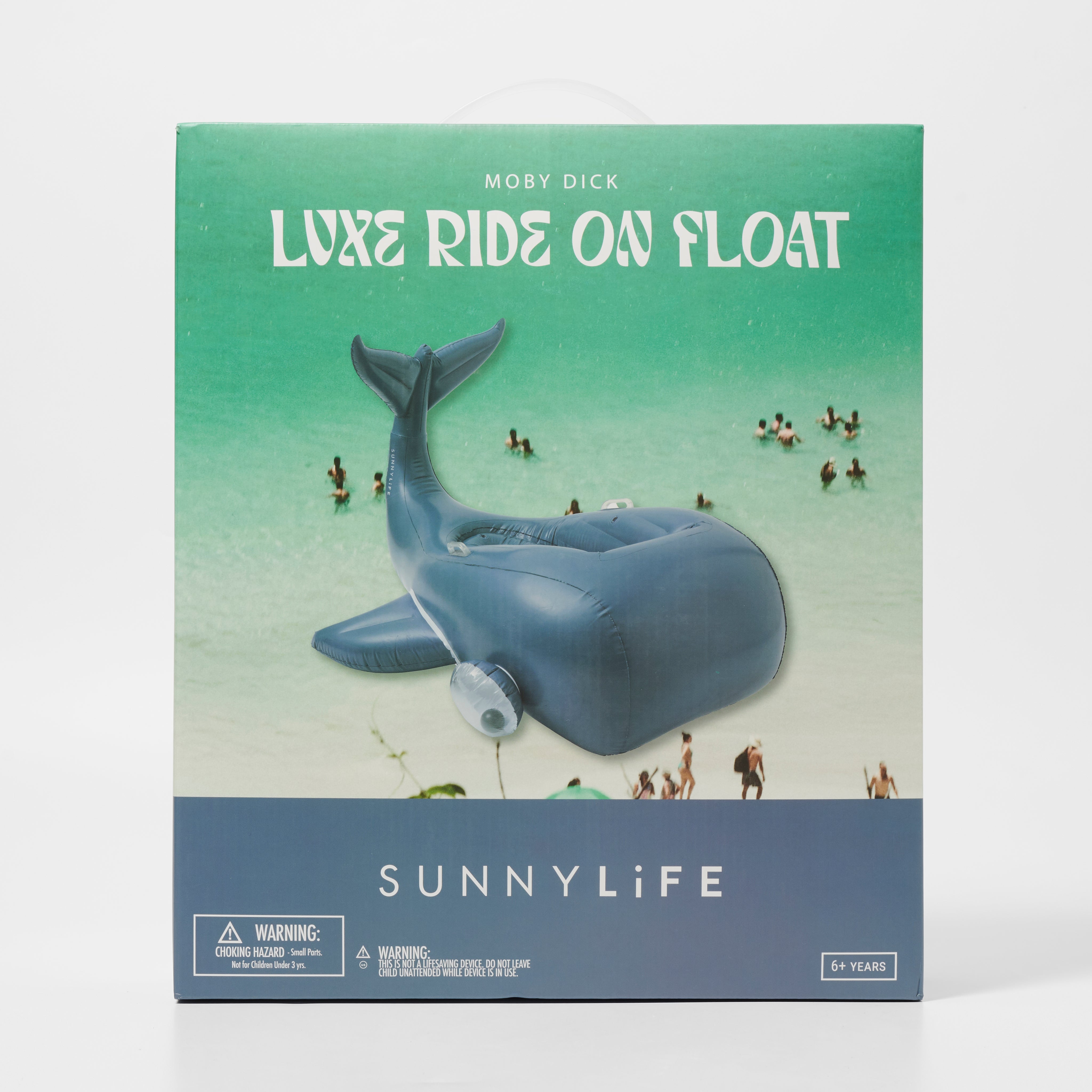 Luxe Ride-On Float Moby Dick Navy - Totdot