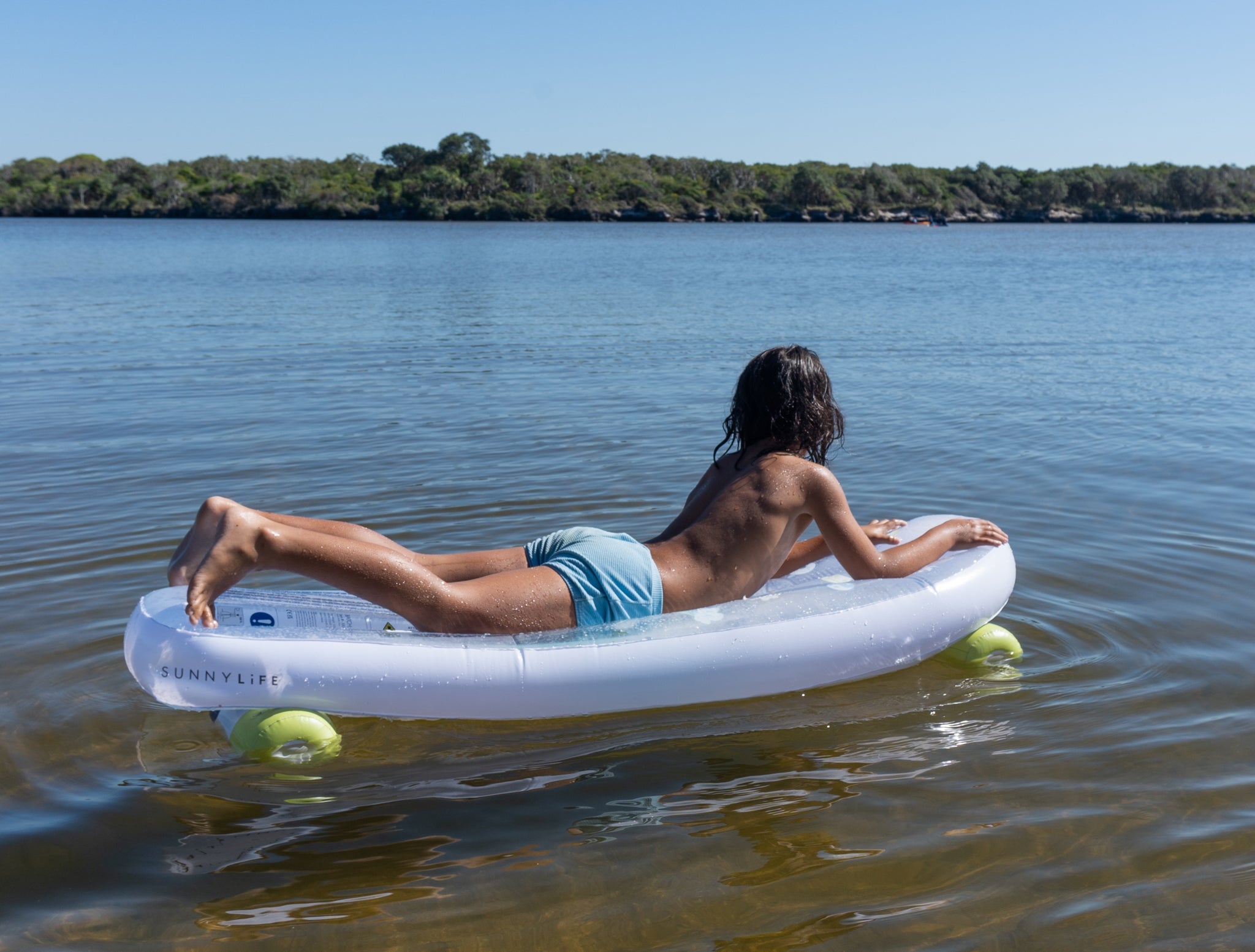 Kids Skateboard Float The Sea Kids Blue-Lime - Totdot