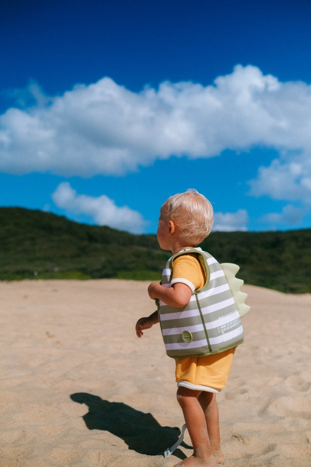 Kids Swim Vest  Into the Wild Khaki - Totdot