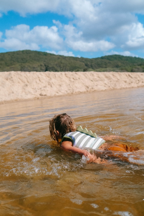 Kids Swim Vest  Into the Wild Khaki - Totdot