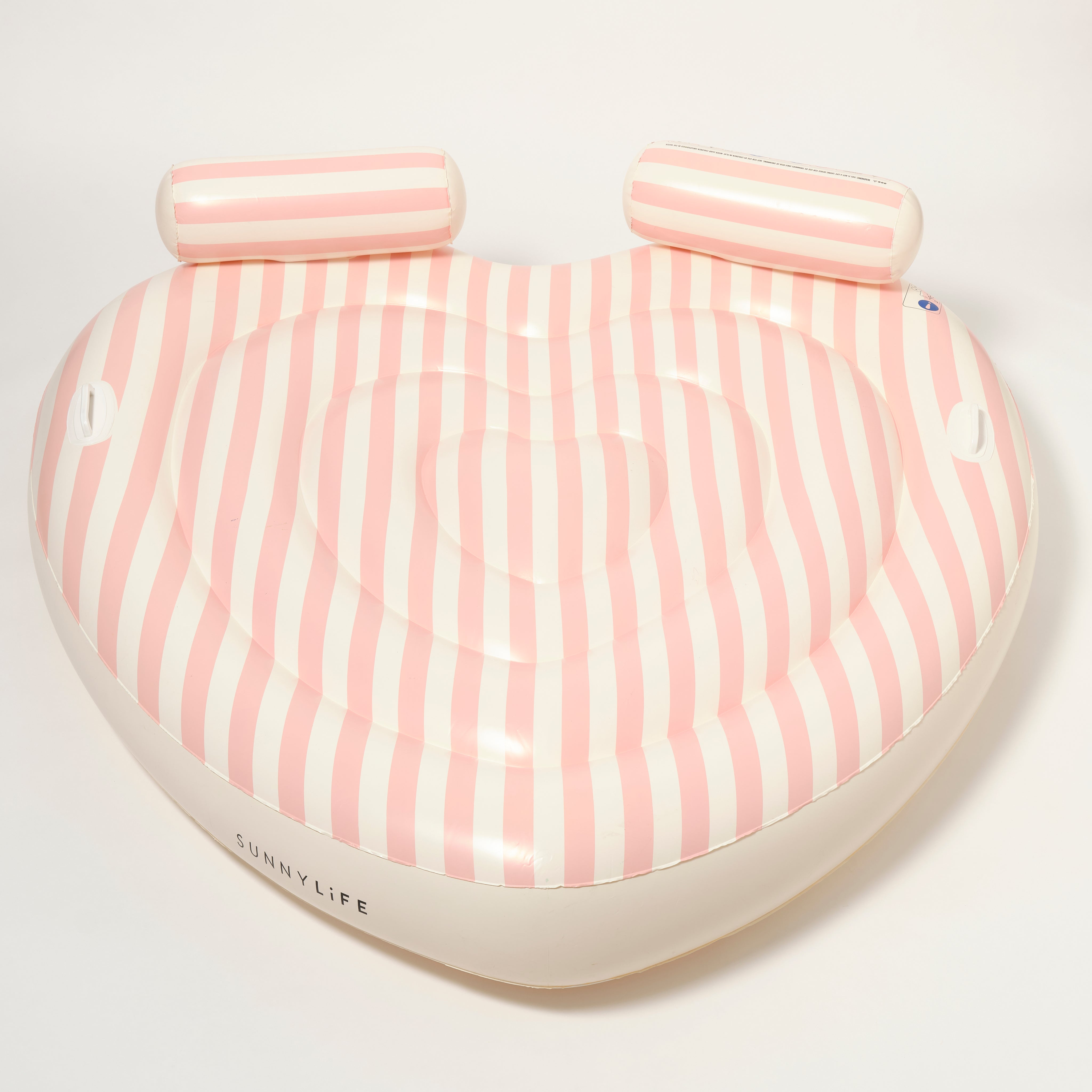 Twin Heart Lie-On Stole My Heart Pink Stripe