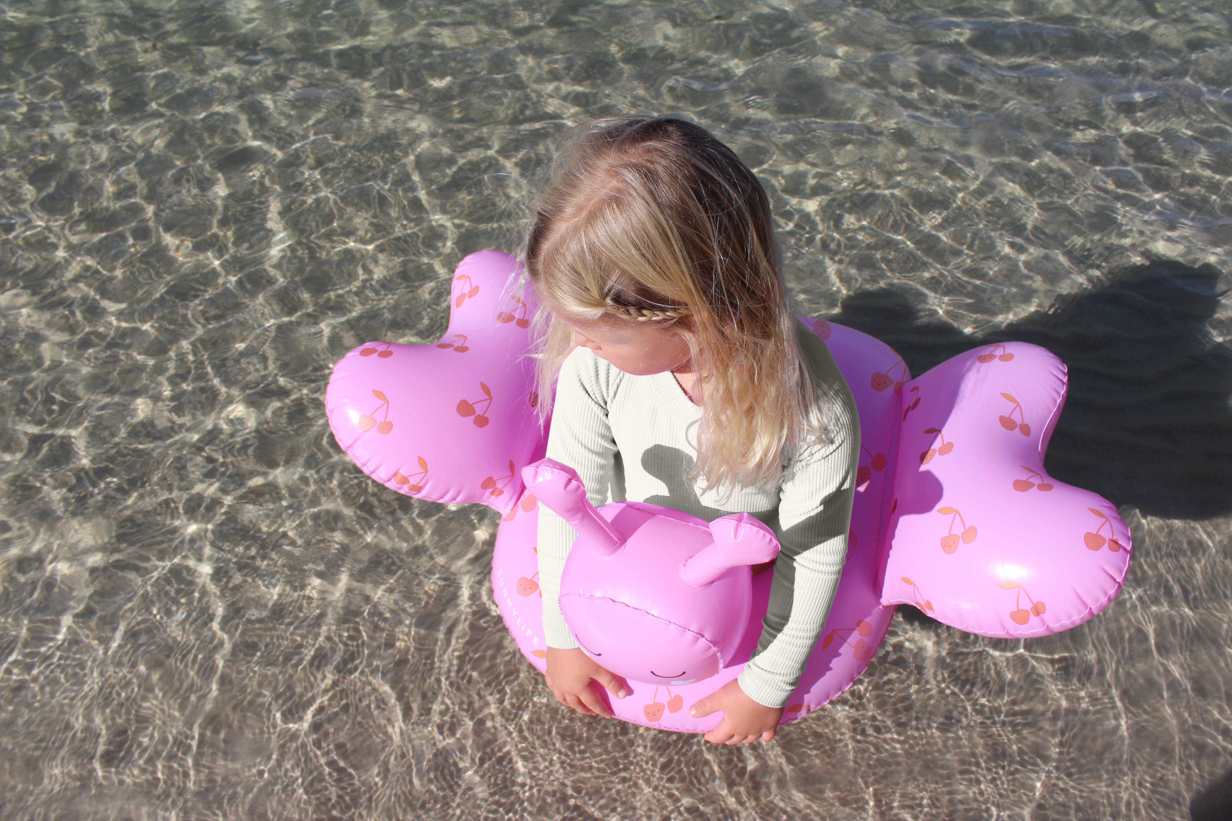 Kids Tube Pool Ring Cotton Candy Cherry