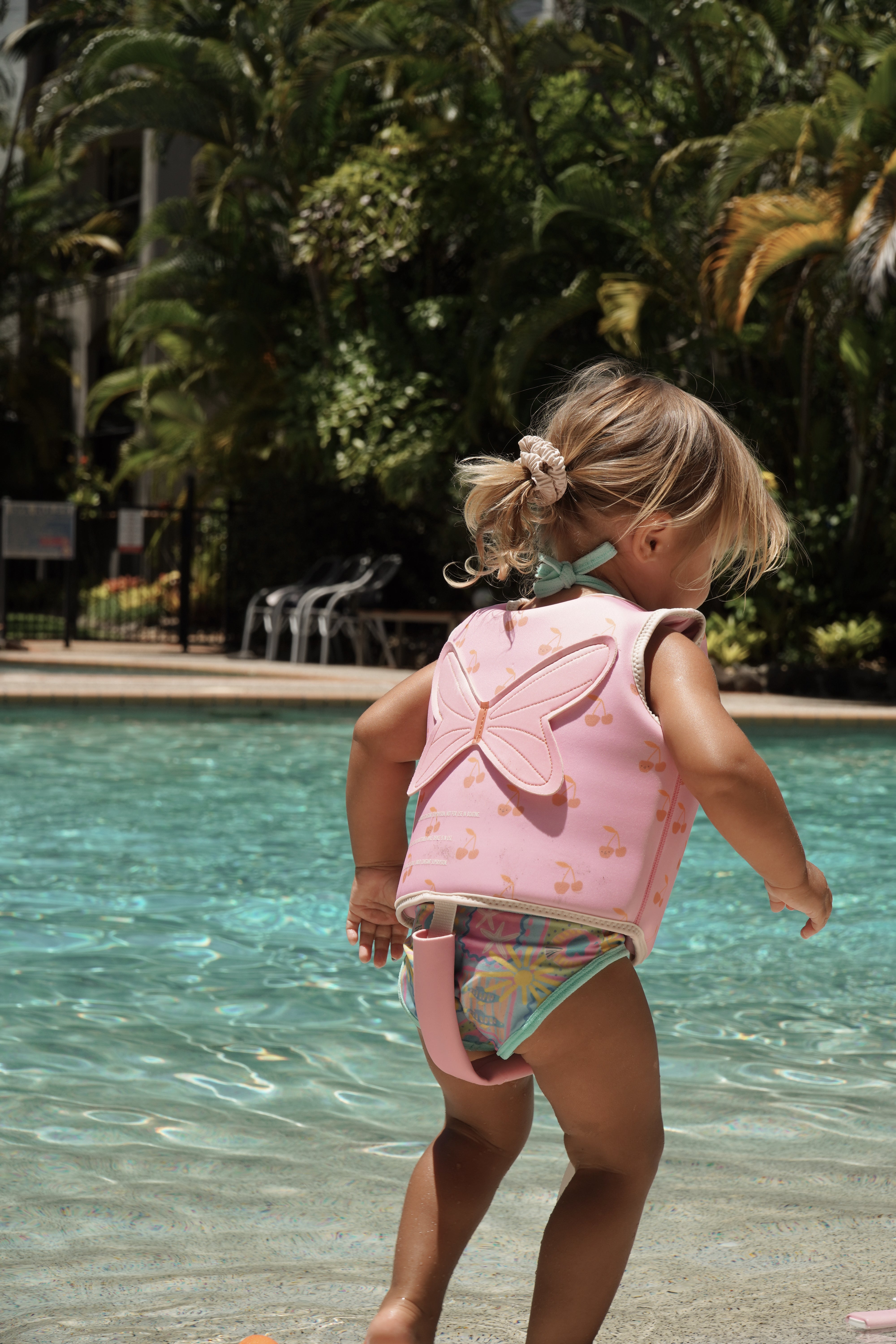 Kids Swim Vest Cotton Candy Cherry