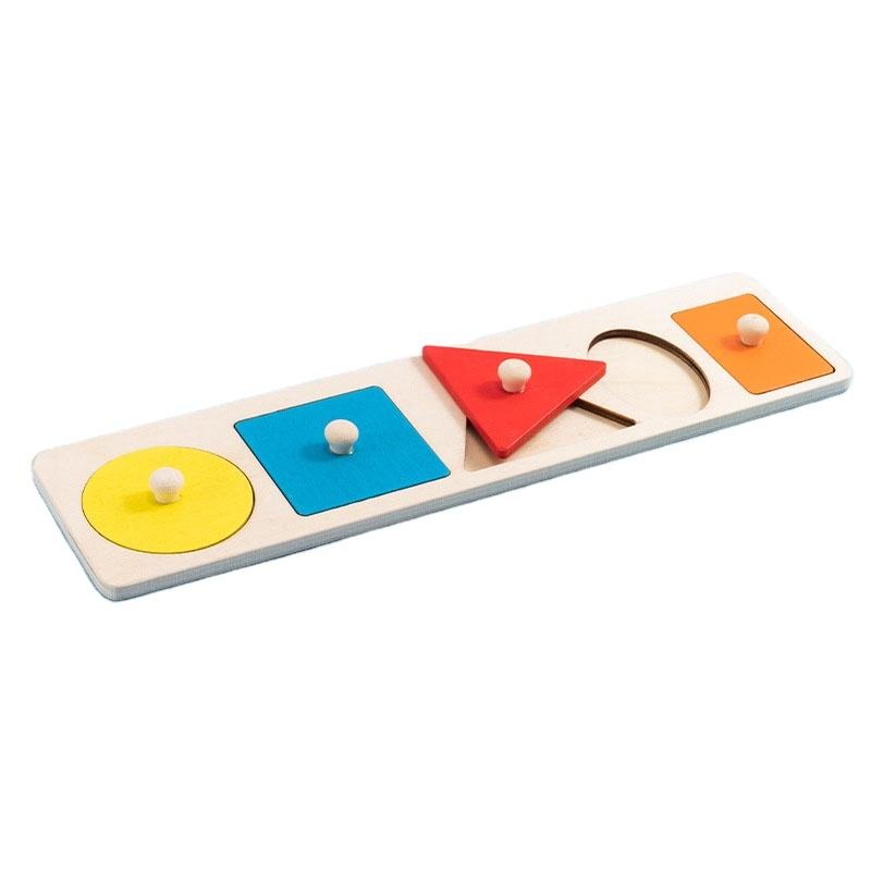 Long Five Shape Knob Board Puzzle