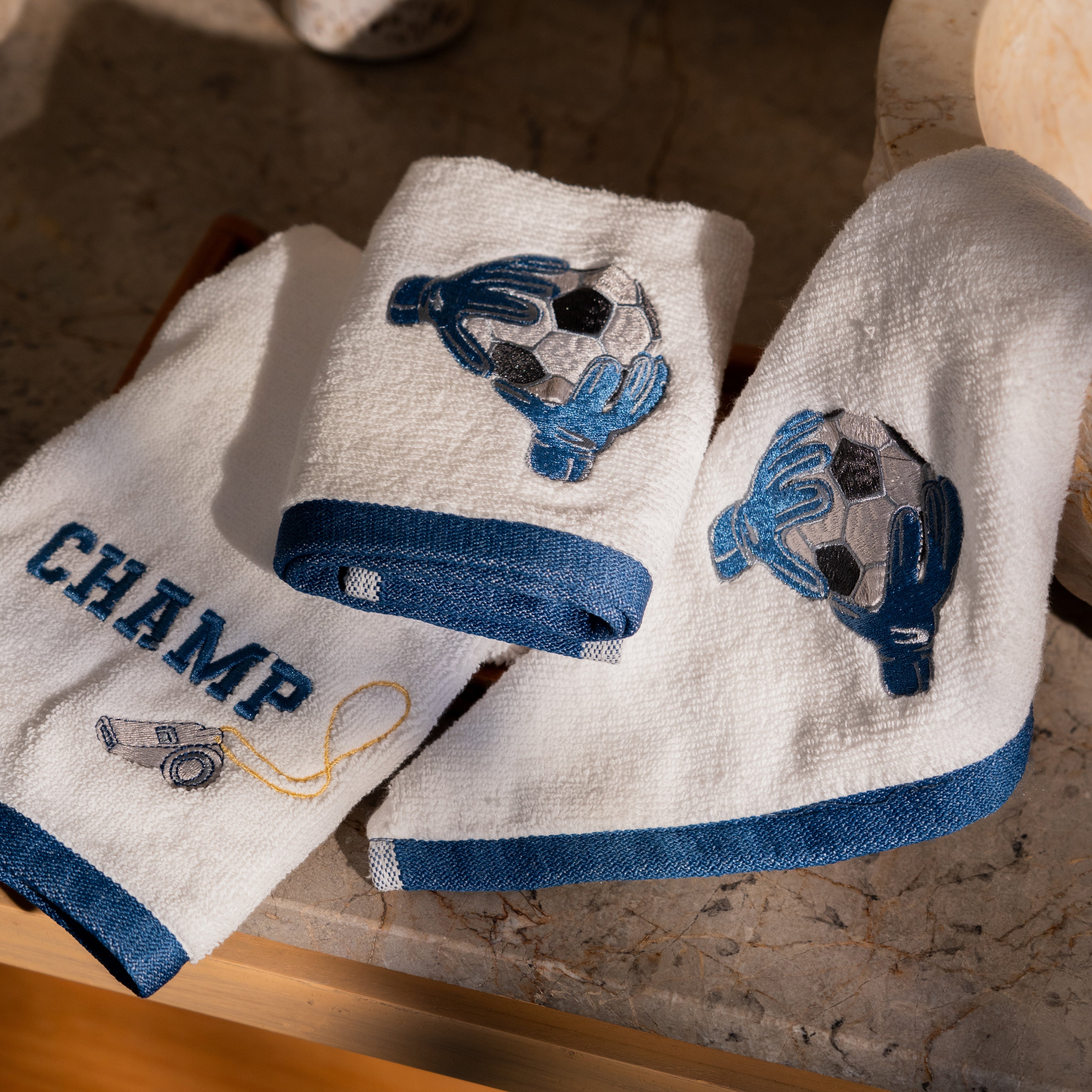 The Game Plan Hand & Face Towels - Set of 3