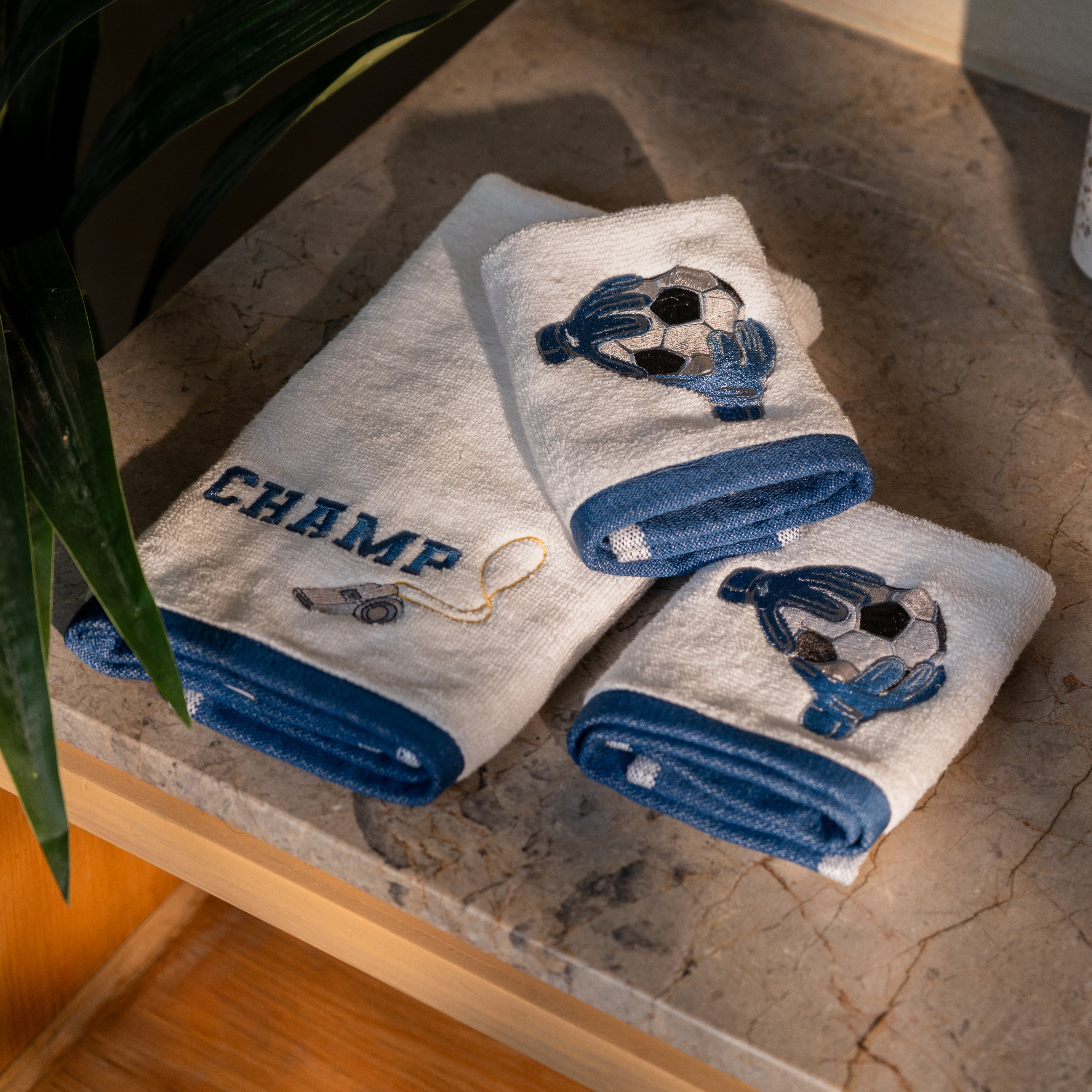 The Game Plan Hand & Face Towels - Set of 3