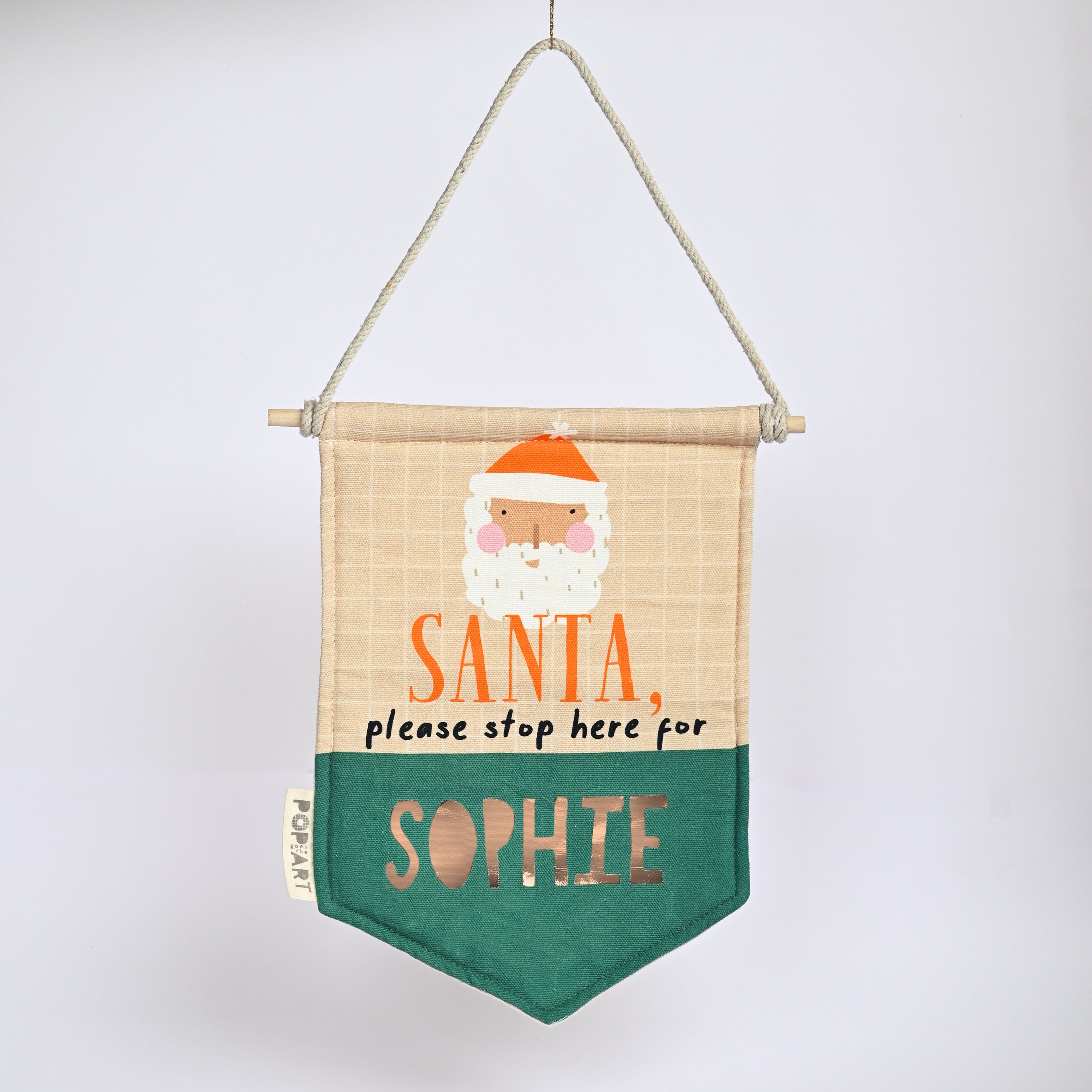 Wall Hanging | Santa Stop Sign