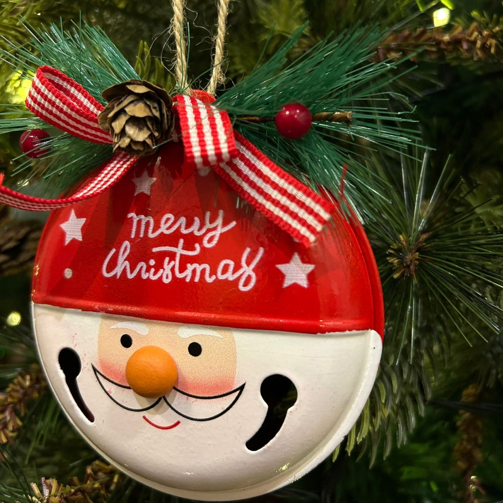 Santa's Chiming Circle Ornament