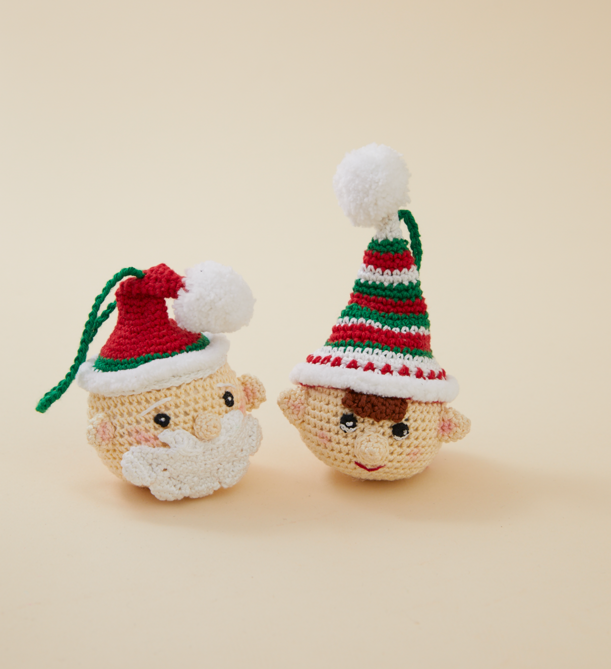 Santa And Elf - Charms : Set Of 2