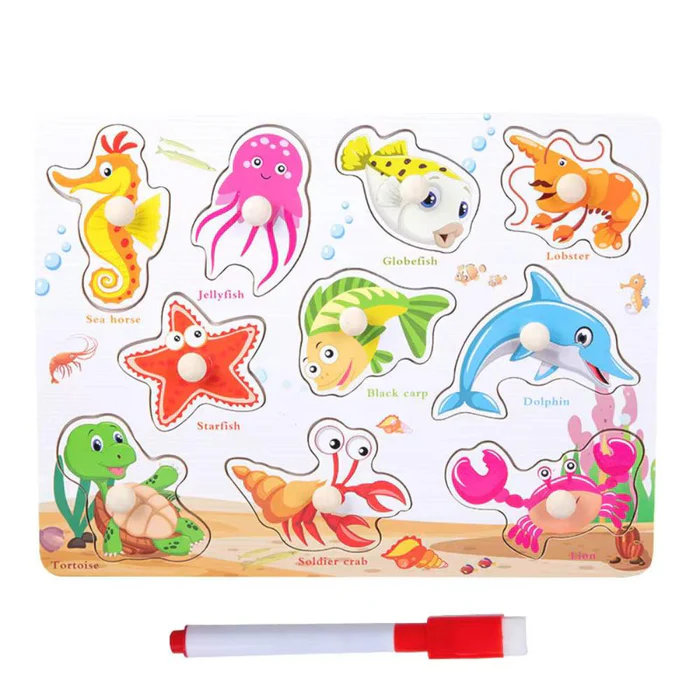 Sea Animal Knob Puzzle