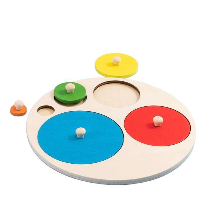 Five Round Knob Shape Puzzle