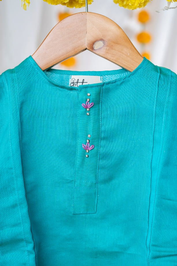 Sky Blue Kurta Set - Unisex Ethnic Wear