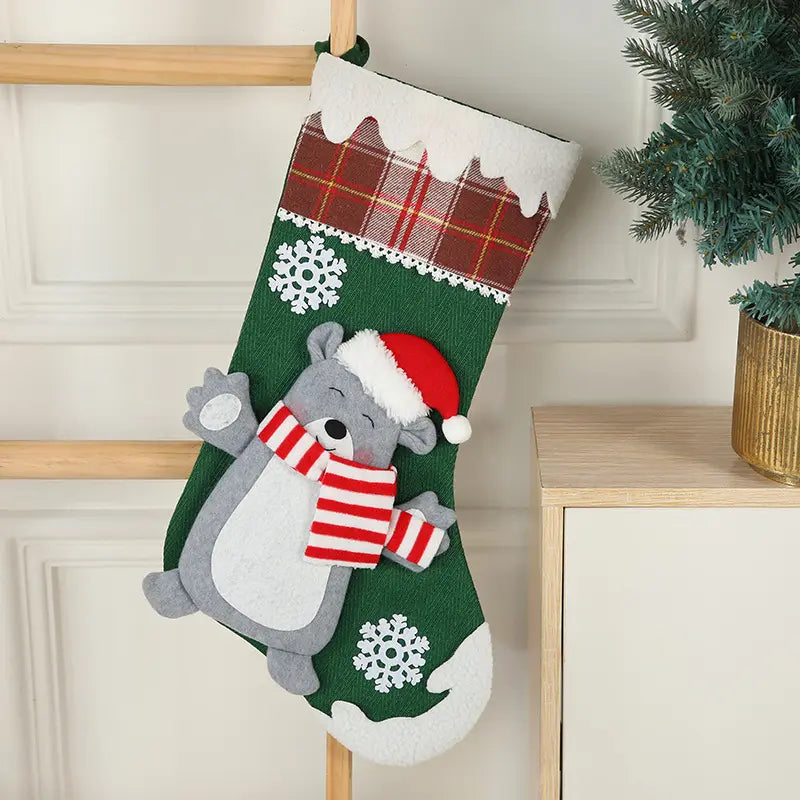 Snowflake Magic Stocking - Polar Bear