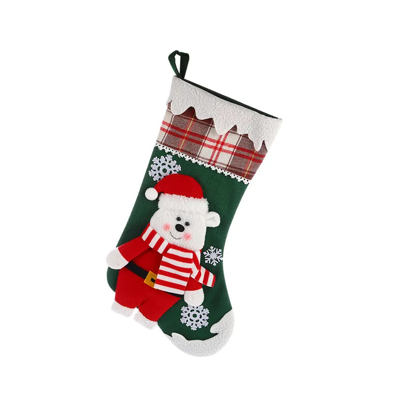 Snowflake Magic Stocking - Snowman