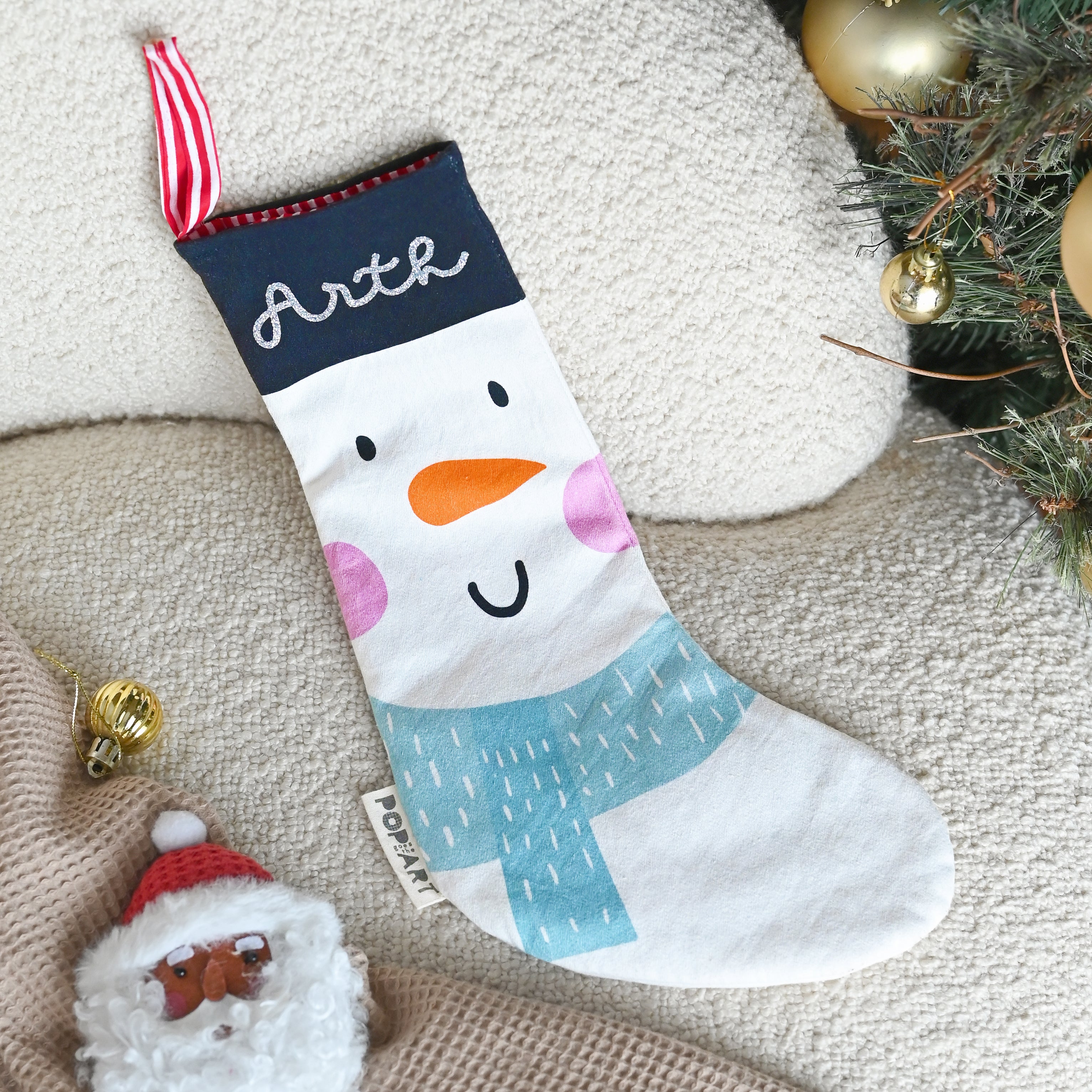 Personalised Stocking | Snowman