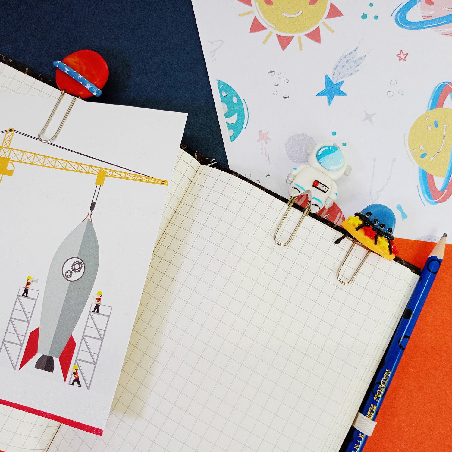 Space Journey - Bookmarks/Paper Clip