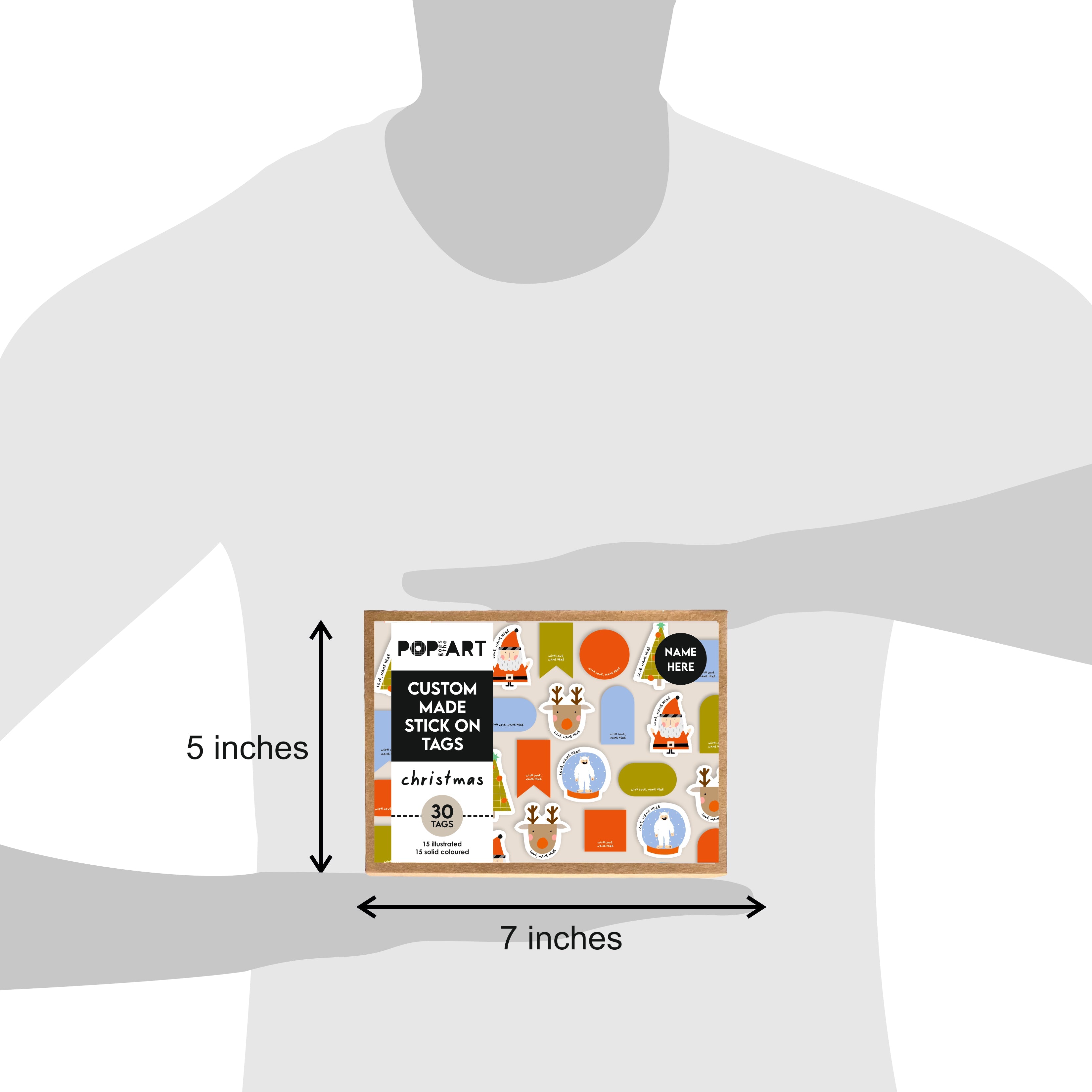 Stick On Tags - Christmas