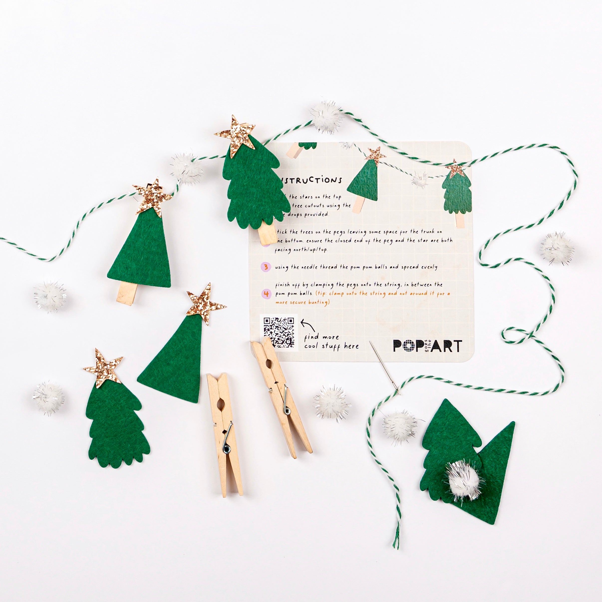 Crafty Project | String an Xmas Bunting