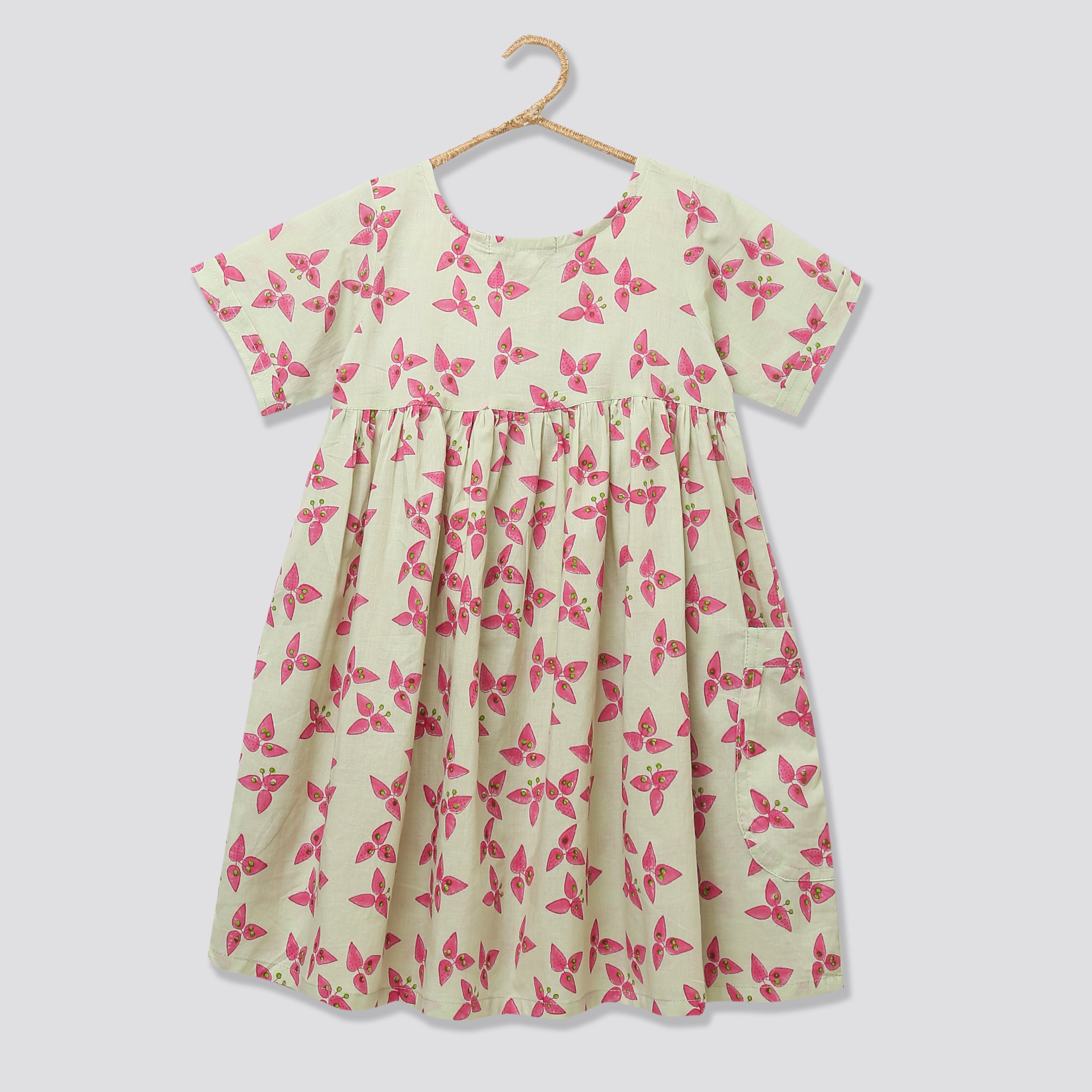 A Cluster of Bougainvillea' - Casual Dress - Totdot