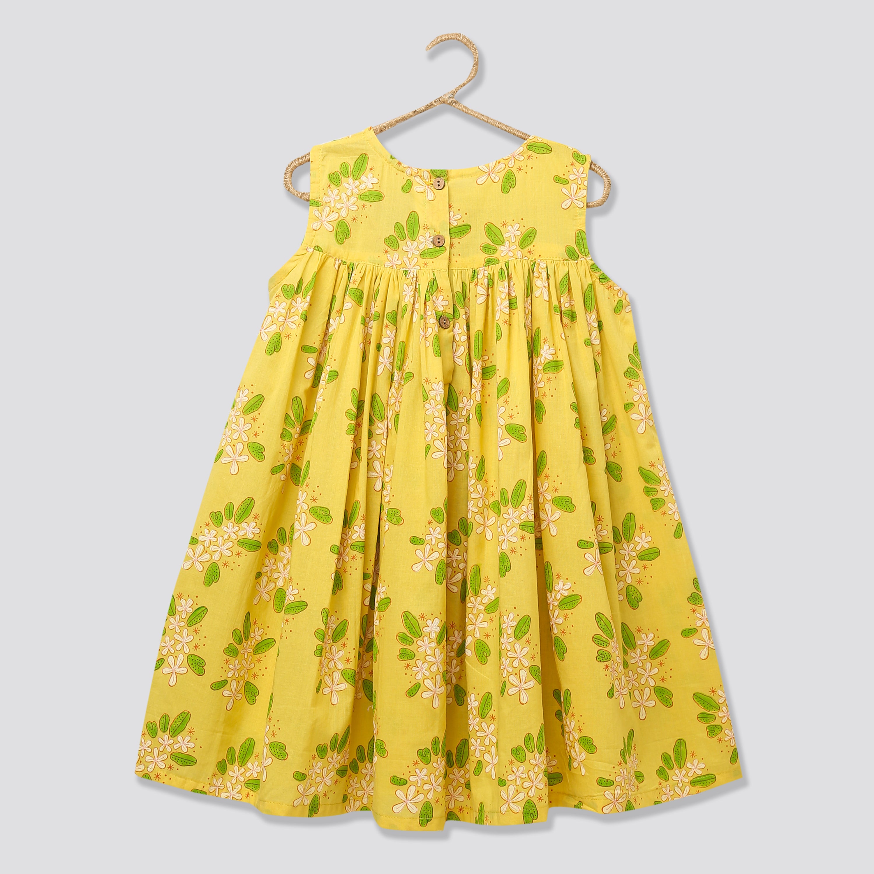 A Bunch of Frangipani' - Flared Dress - Totdot