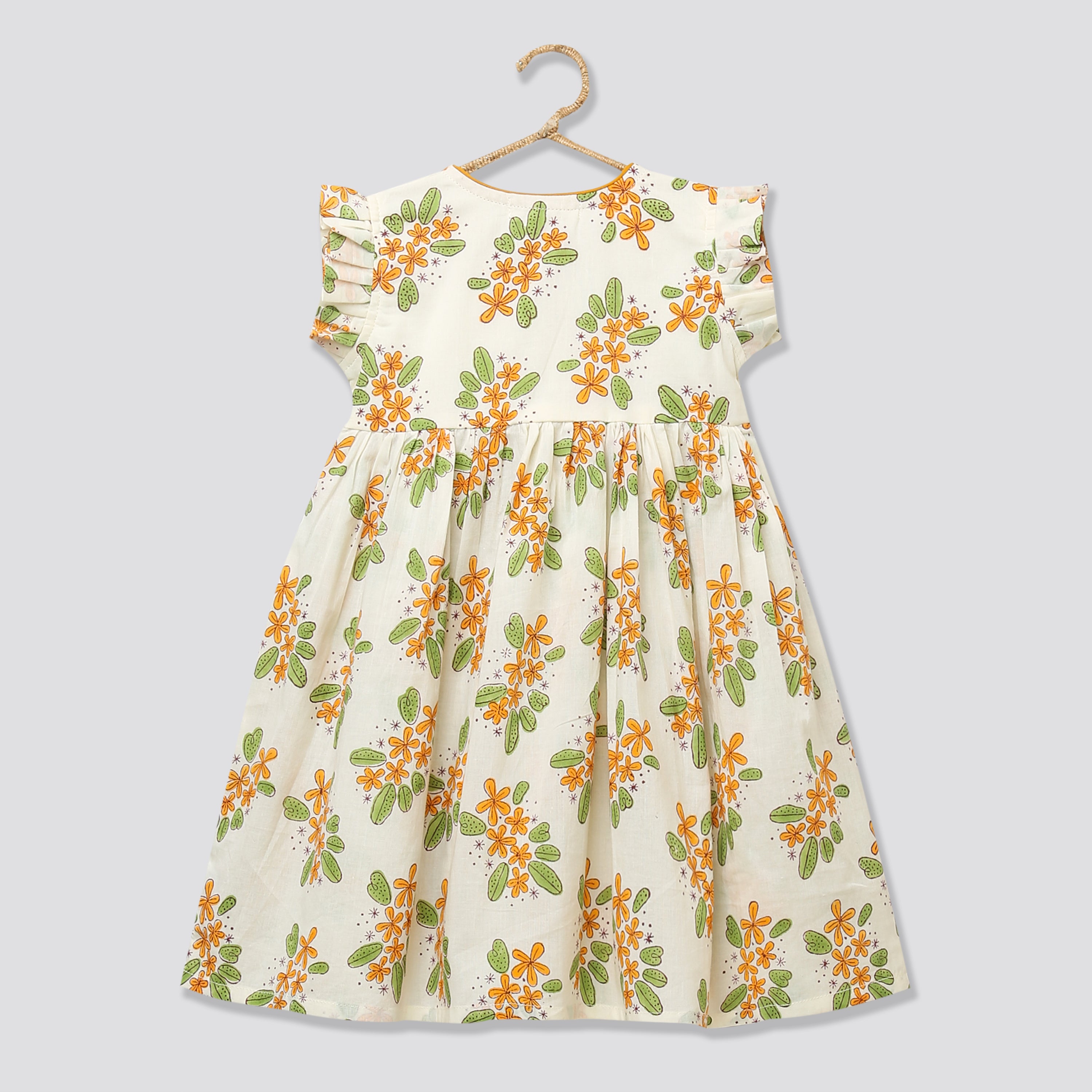 A Bunch of Frangipani' - Angrakha Dress - Totdot