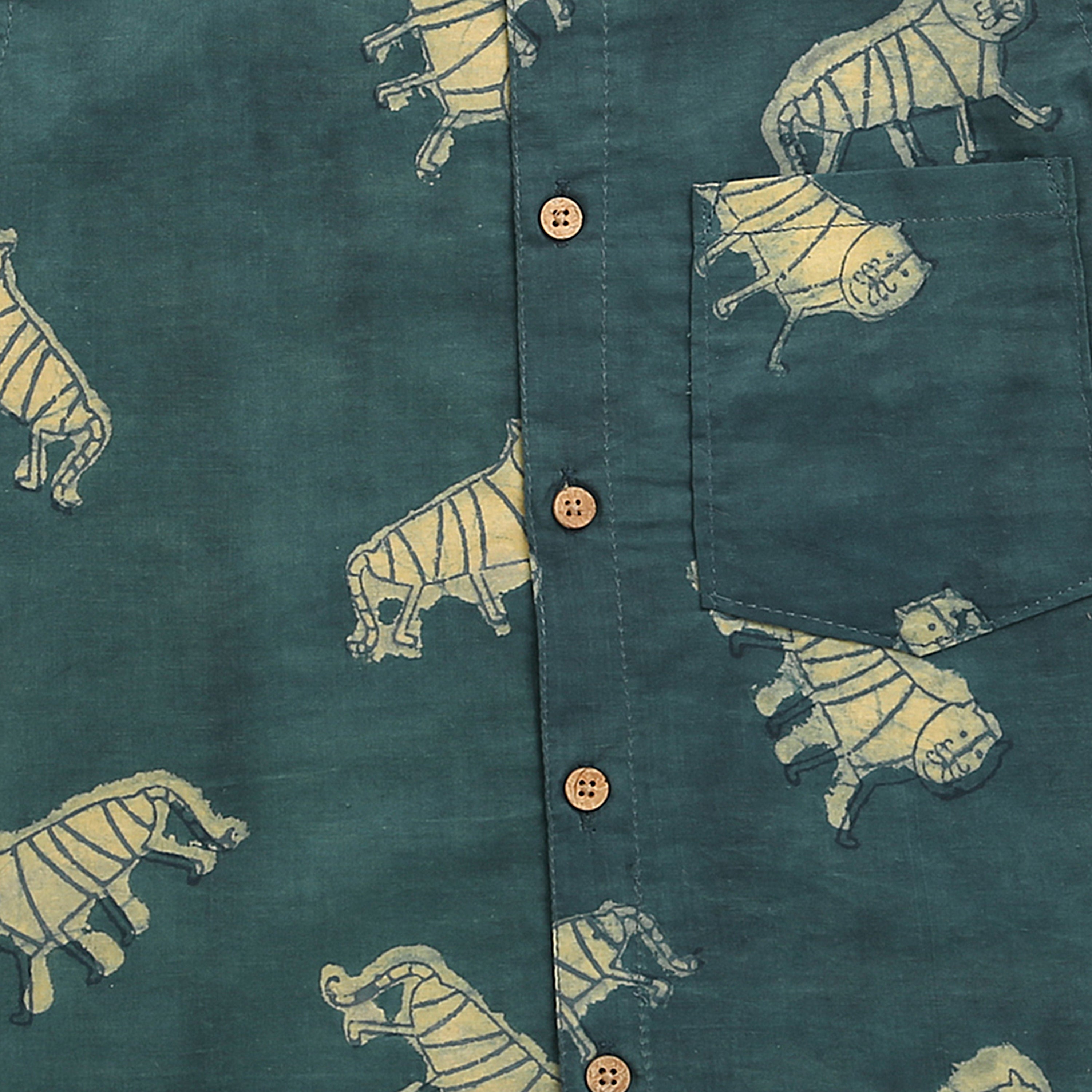 An Ambush of Tigers Naturally Dyed Shirt