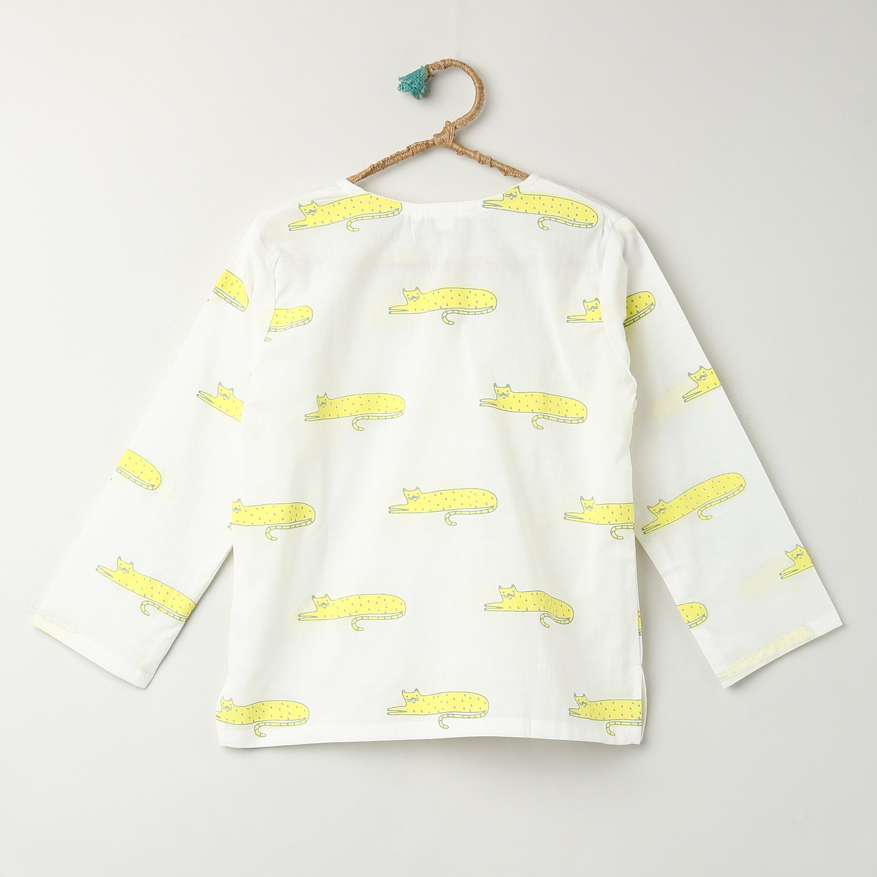 A Clowder of Cats' Kurta Pyjama Set