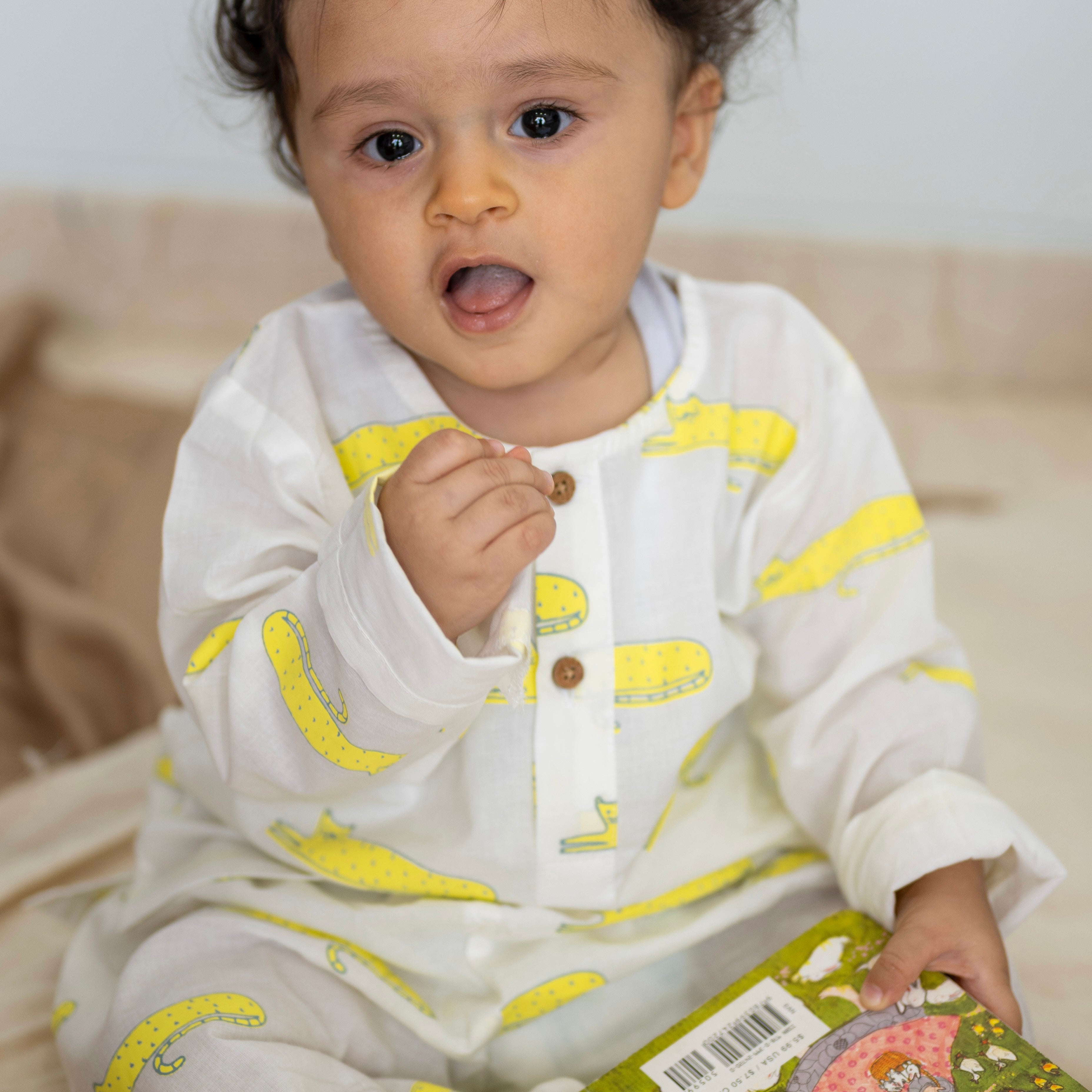 A Clowder of Cats' Kurta Pyjama Set