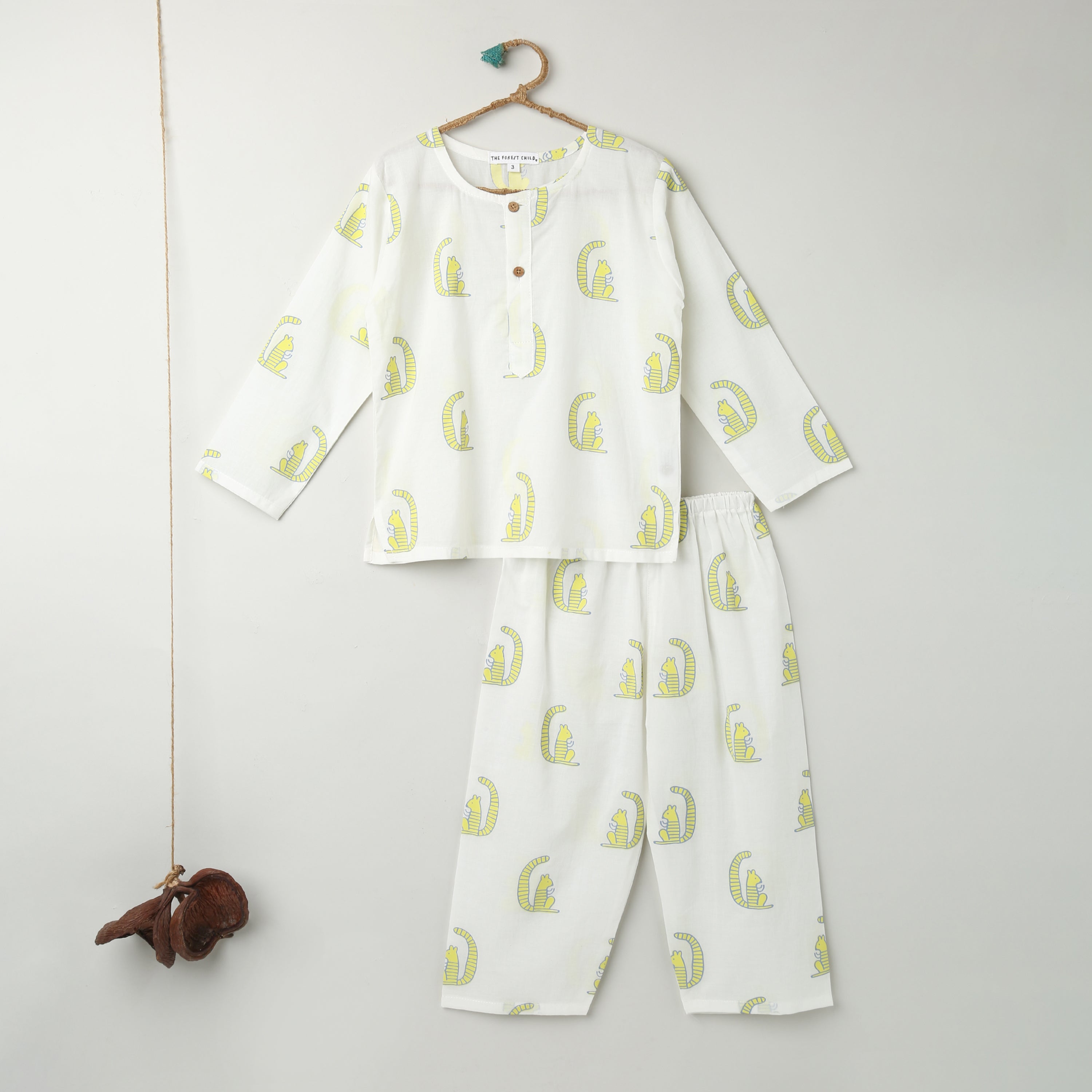 A Scurry of Squirrels' Kurta Pyjama Set