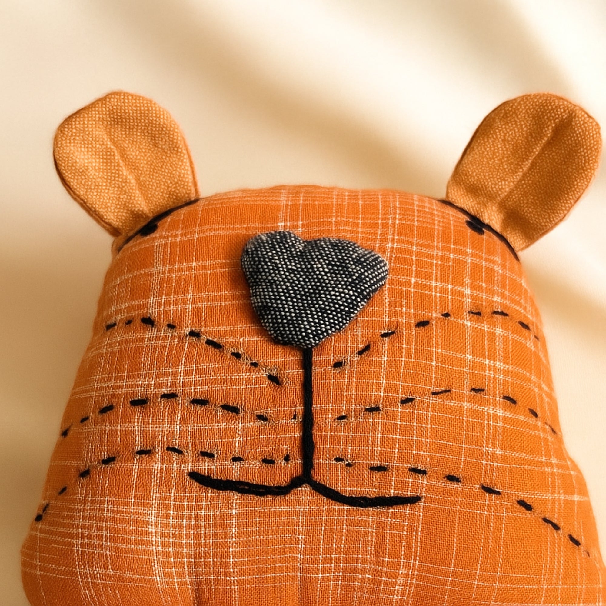 Tiger Handmade Organic Fabric Toy