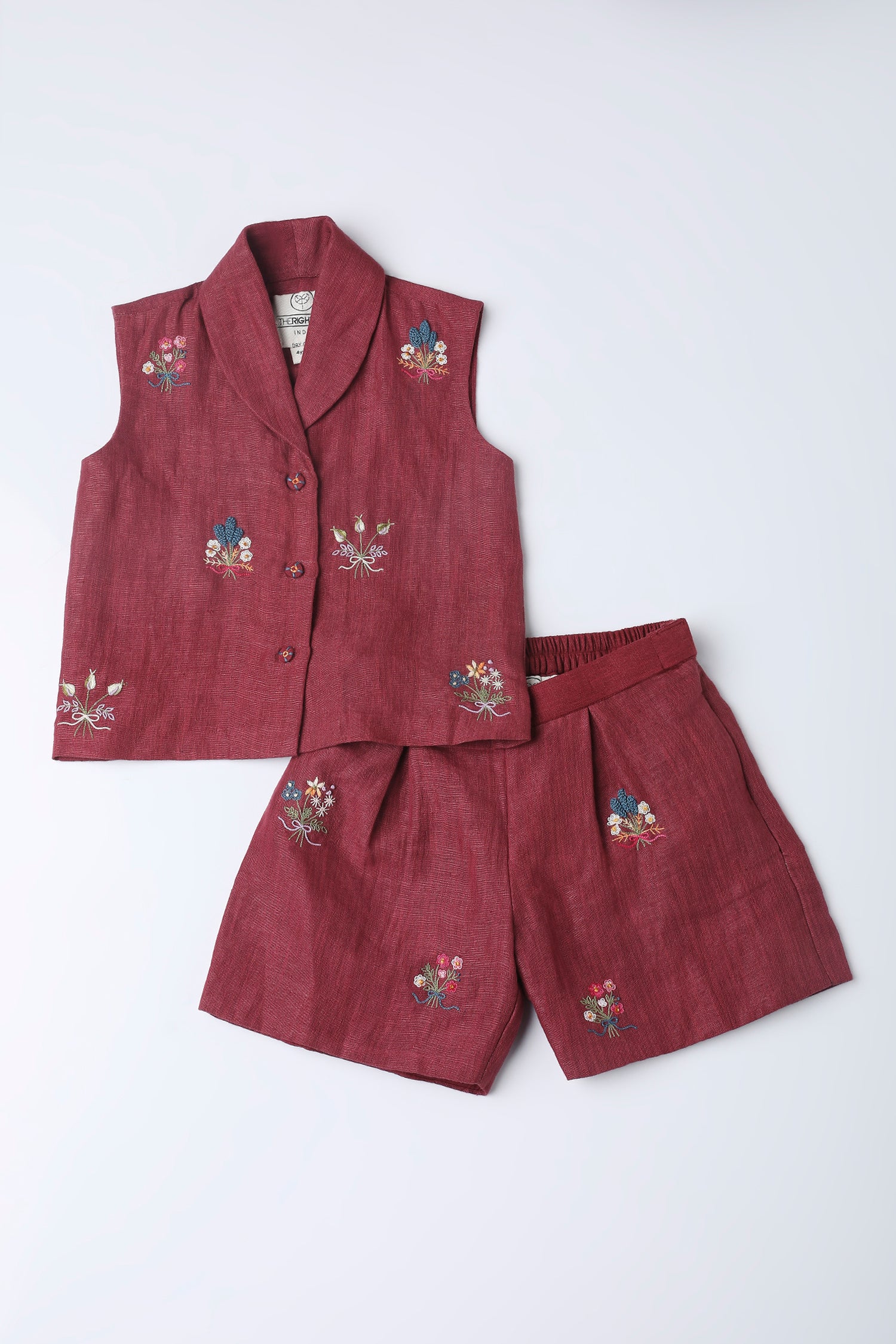 Bouquet of rubies kids co-ord set - Totdot