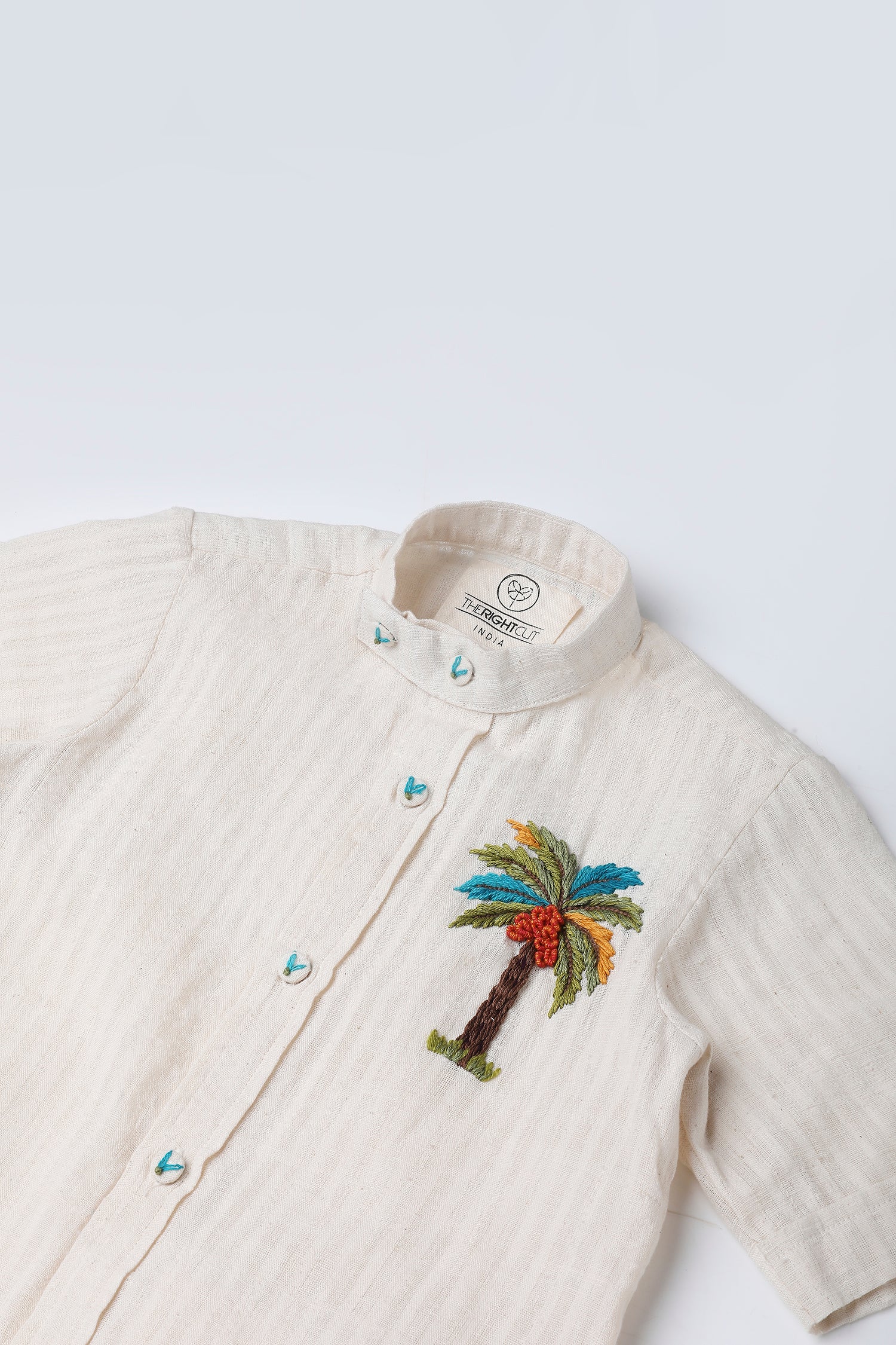 Ivory coconut handloom shirt - Totdot