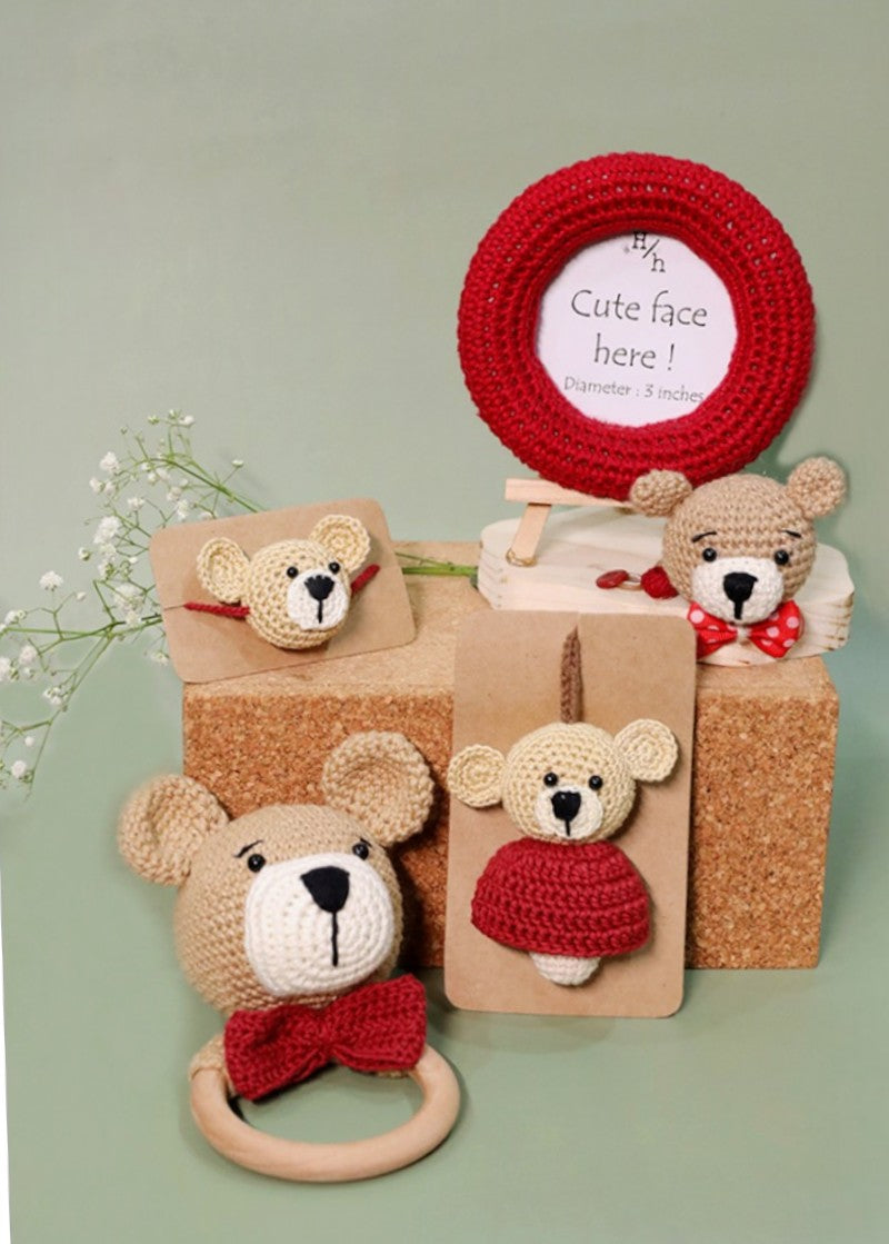 Teddy Hug handmade crochet rakhi by Haute By Hand – Raksha Bandhan keepsake India