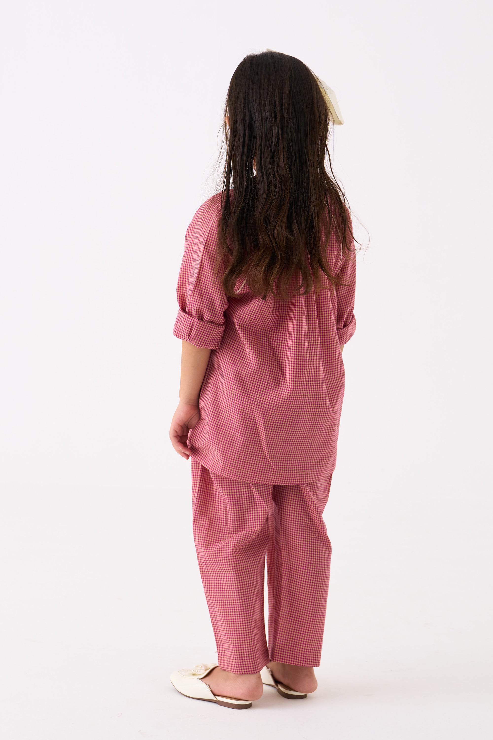 GATHER NECK SHIRT CO-ORD