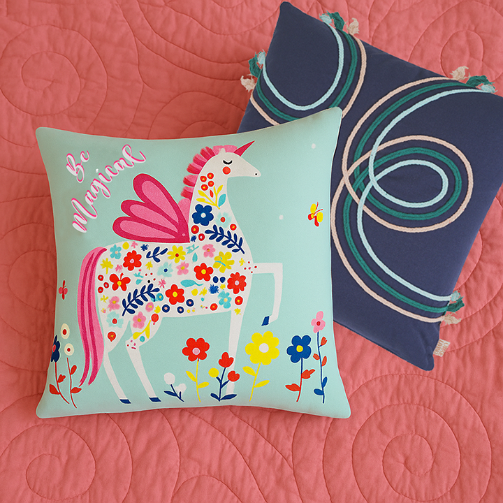 Three To Tango & Unicorn Magic Cushion Cover Combo