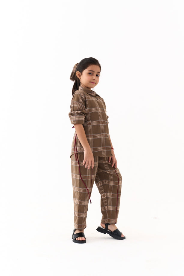 SIDE DRAWSTRING SHIRT CO-ORD