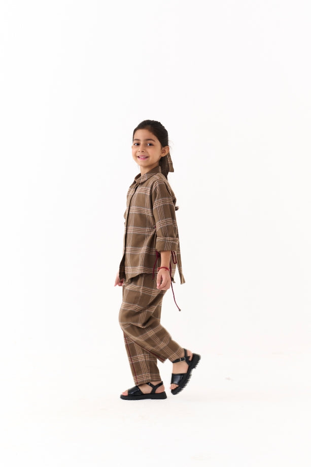 SIDE DRAWSTRING SHIRT CO-ORD